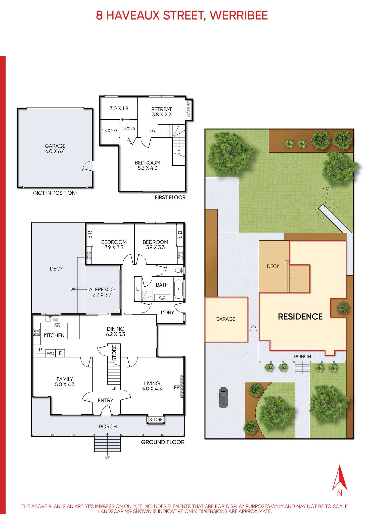 Floorplan of Homely house listing, 8 Haveaux Street, Werribee VIC 3030