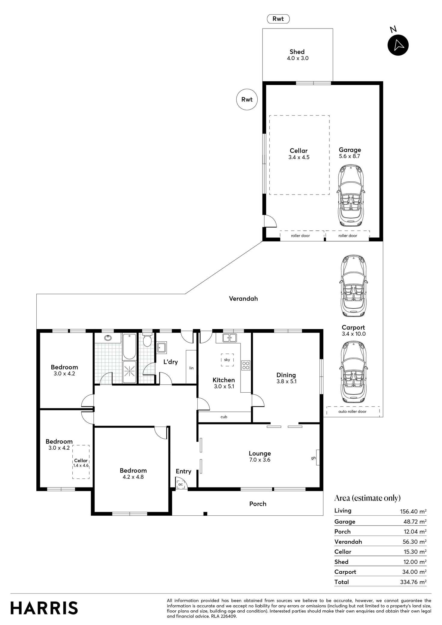 Floorplan of Homely house listing, 8 Milton Avenue, Tranmere SA 5073