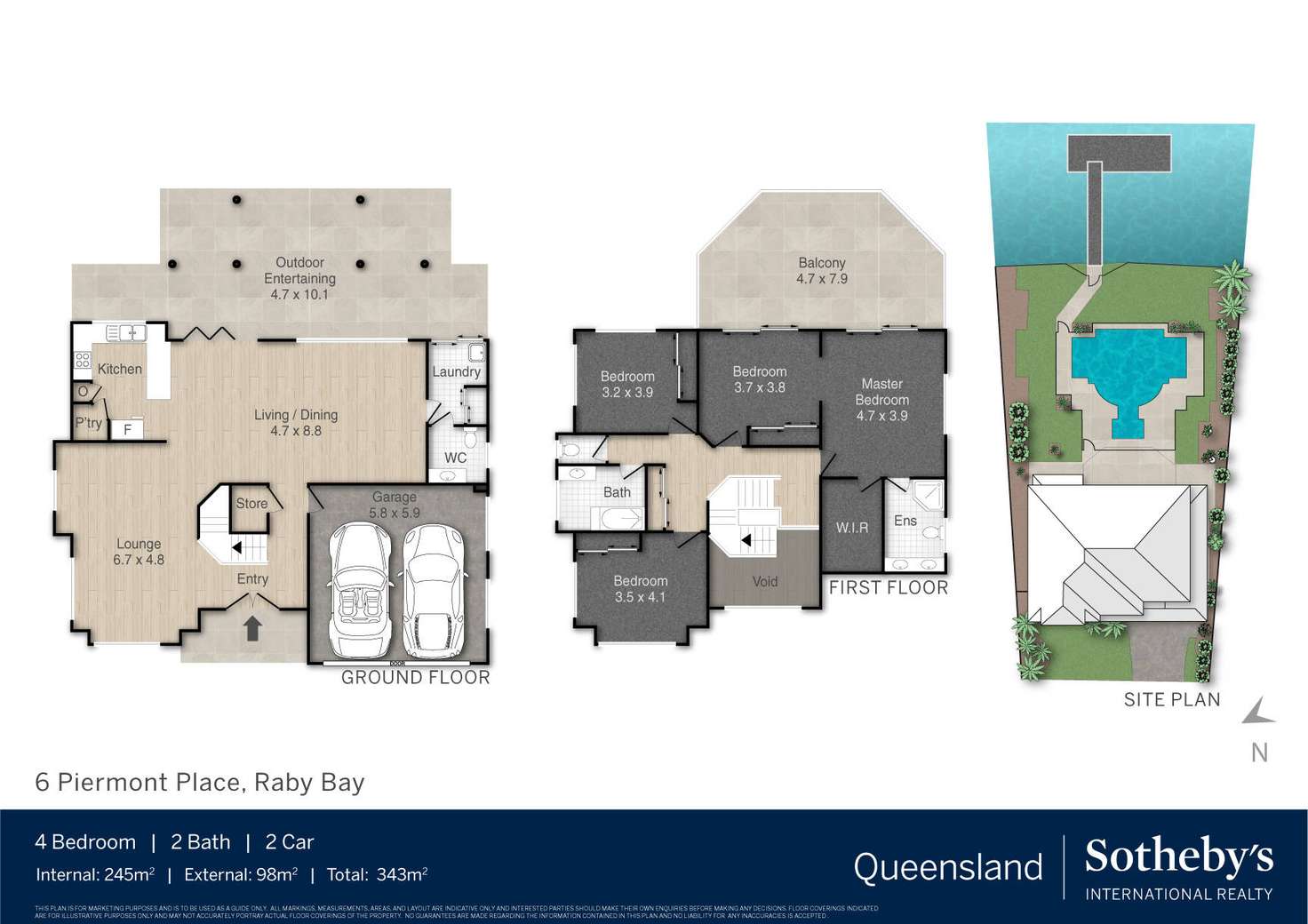 Floorplan of Homely house listing, 6 Piermont Place, Raby Bay QLD 4163