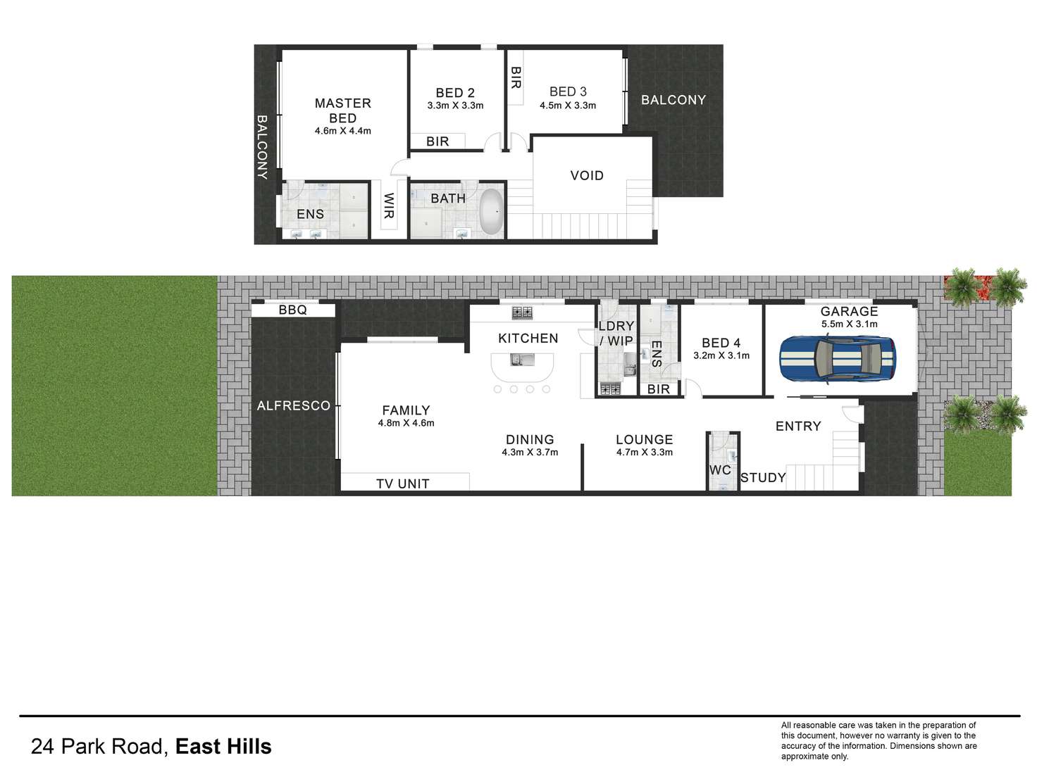 Floorplan of Homely house listing, 24 Park Road, East Hills NSW 2213