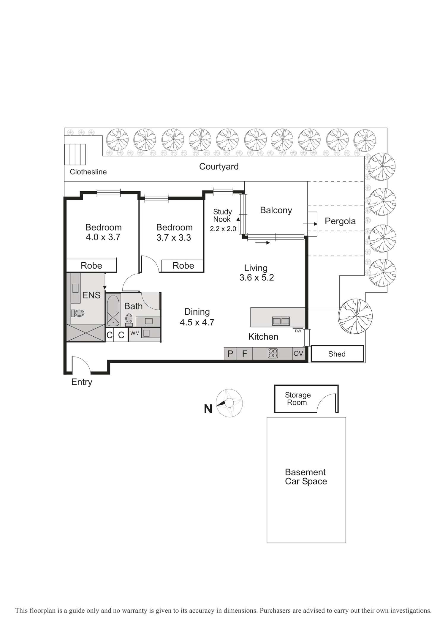 Floorplan of Homely apartment listing, G03/1a Rothesay Avenue, Elwood VIC 3184