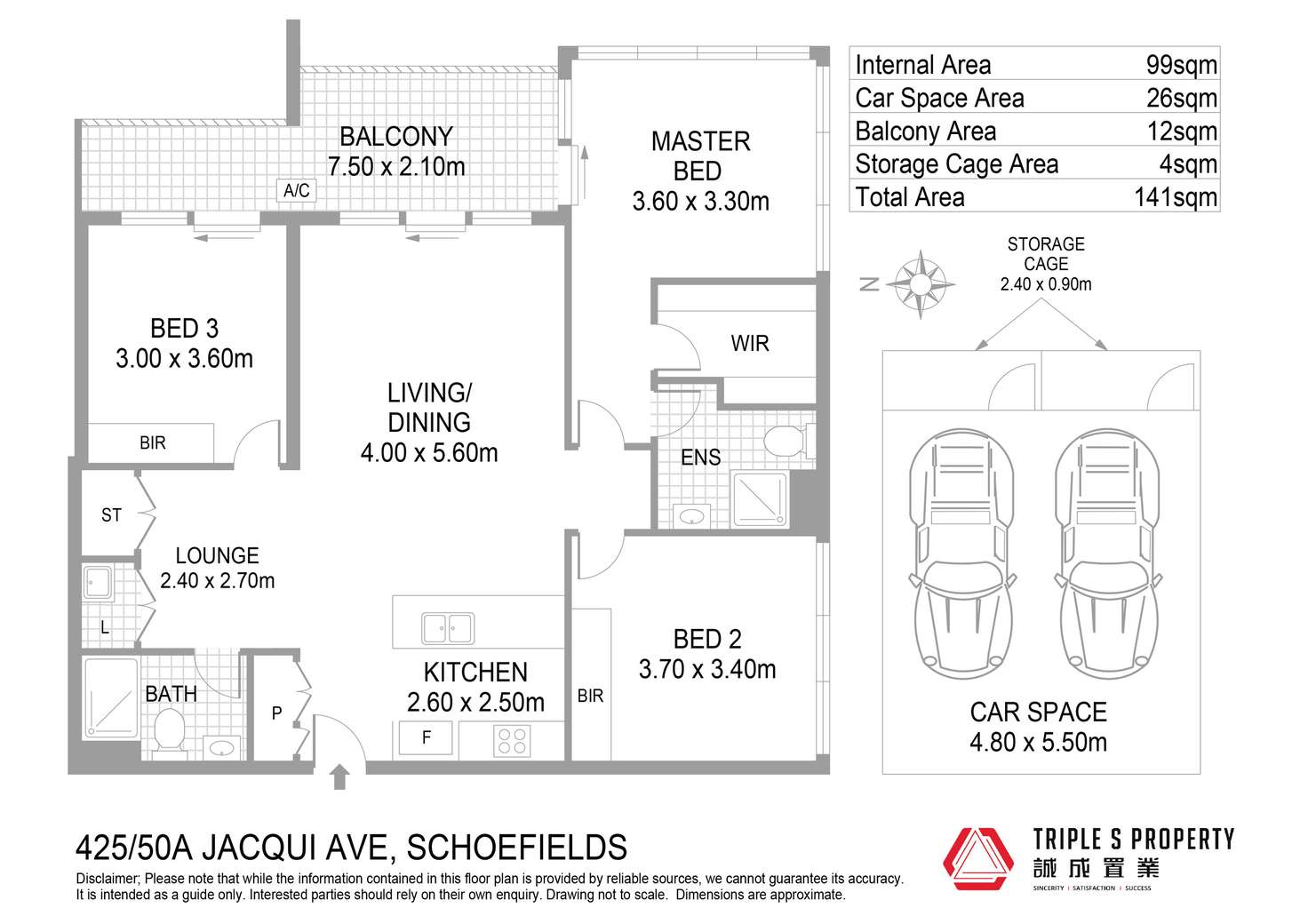 Floorplan of Homely apartment listing, 425/50A Jacqui Avenue, Schofields NSW 2762