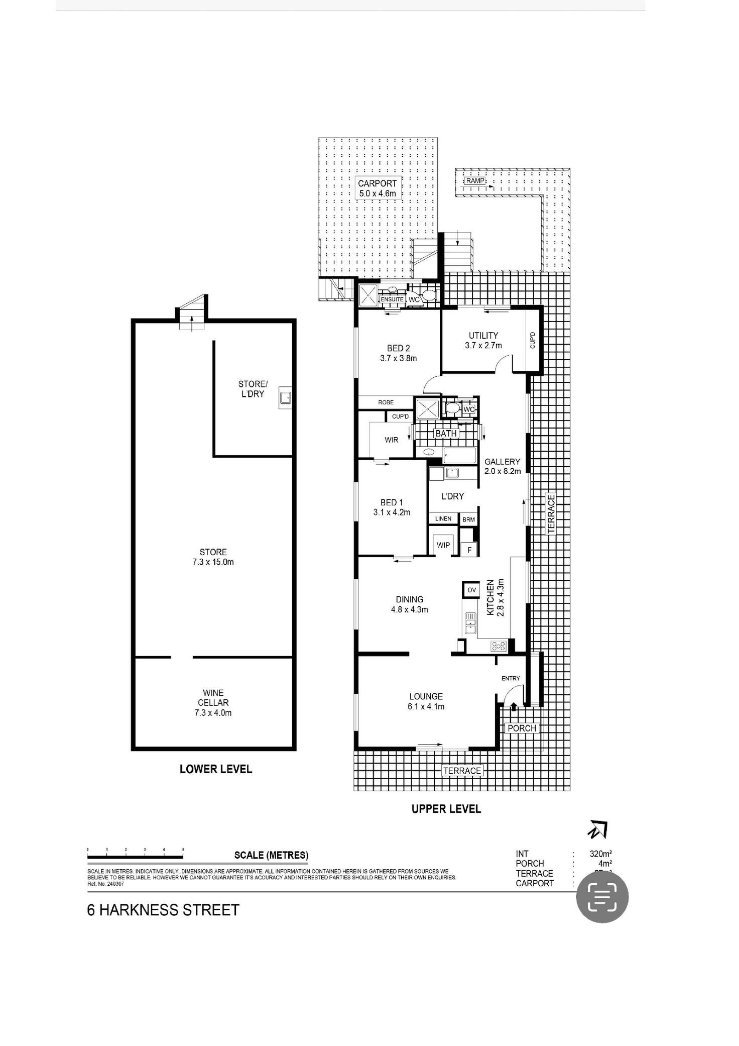 Floorplan of Homely house listing, 6 Harkness Street, Quarry Hill VIC 3550
