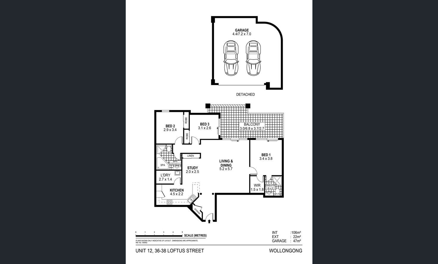 Floorplan of Homely apartment listing, 12/36-38 Loftus Street, Wollongong NSW 2500