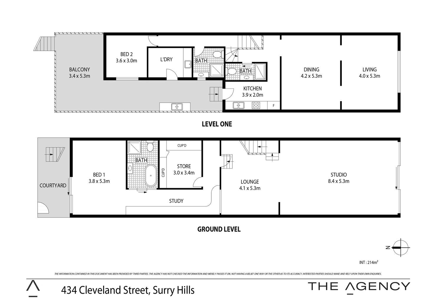 Floorplan of Homely house listing, 434 Cleveland Street, Surry Hills NSW 2010