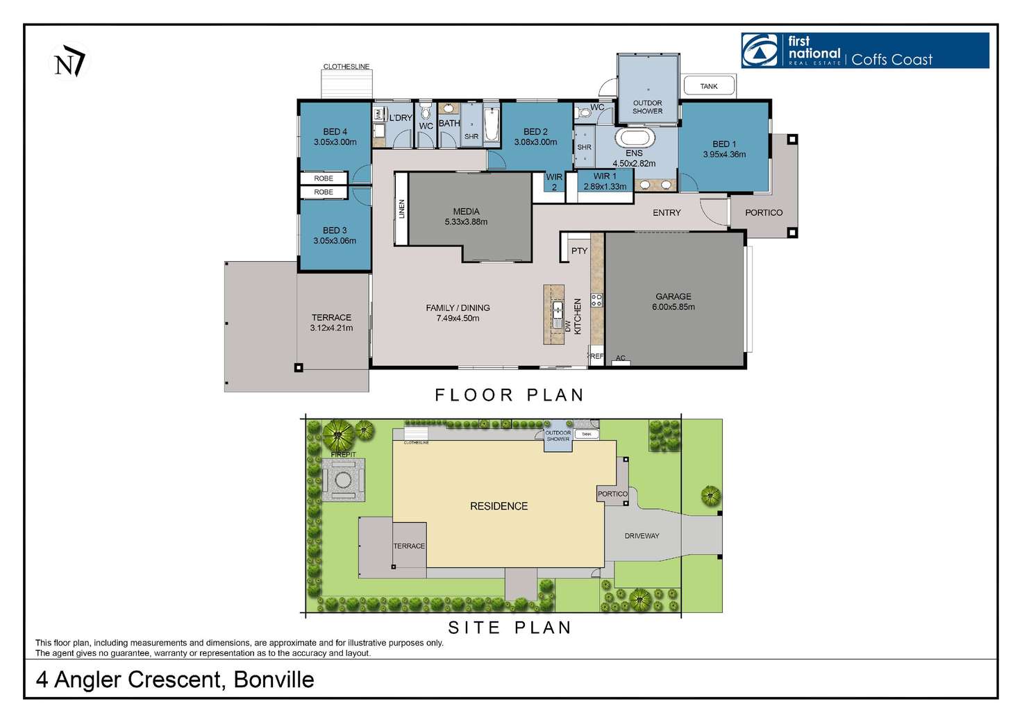 Floorplan of Homely house listing, 4 Angler Crescent, Bonville NSW 2450