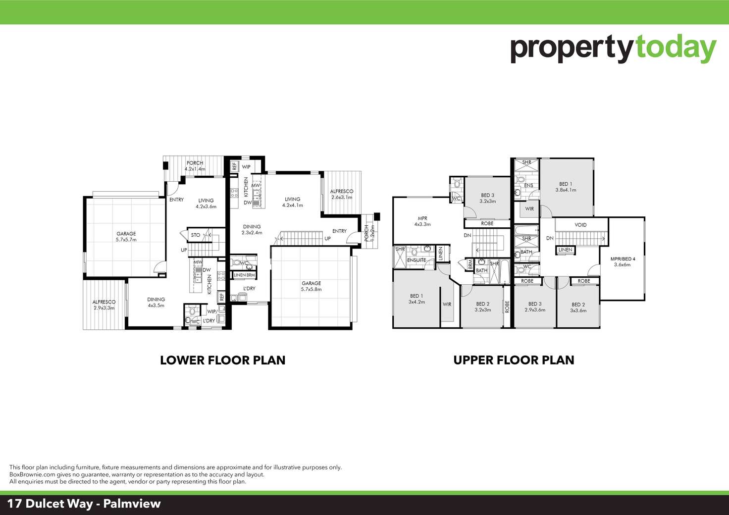 Floorplan of Homely house listing, 2/17 Dulcet Way, Palmview QLD 4553