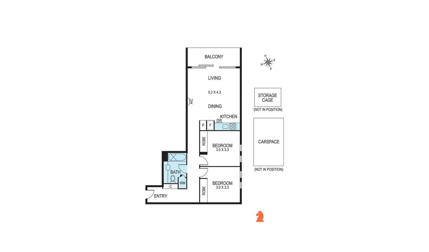 Floorplan of Homely apartment listing, 201/43 Duke Street, St Kilda VIC 3182