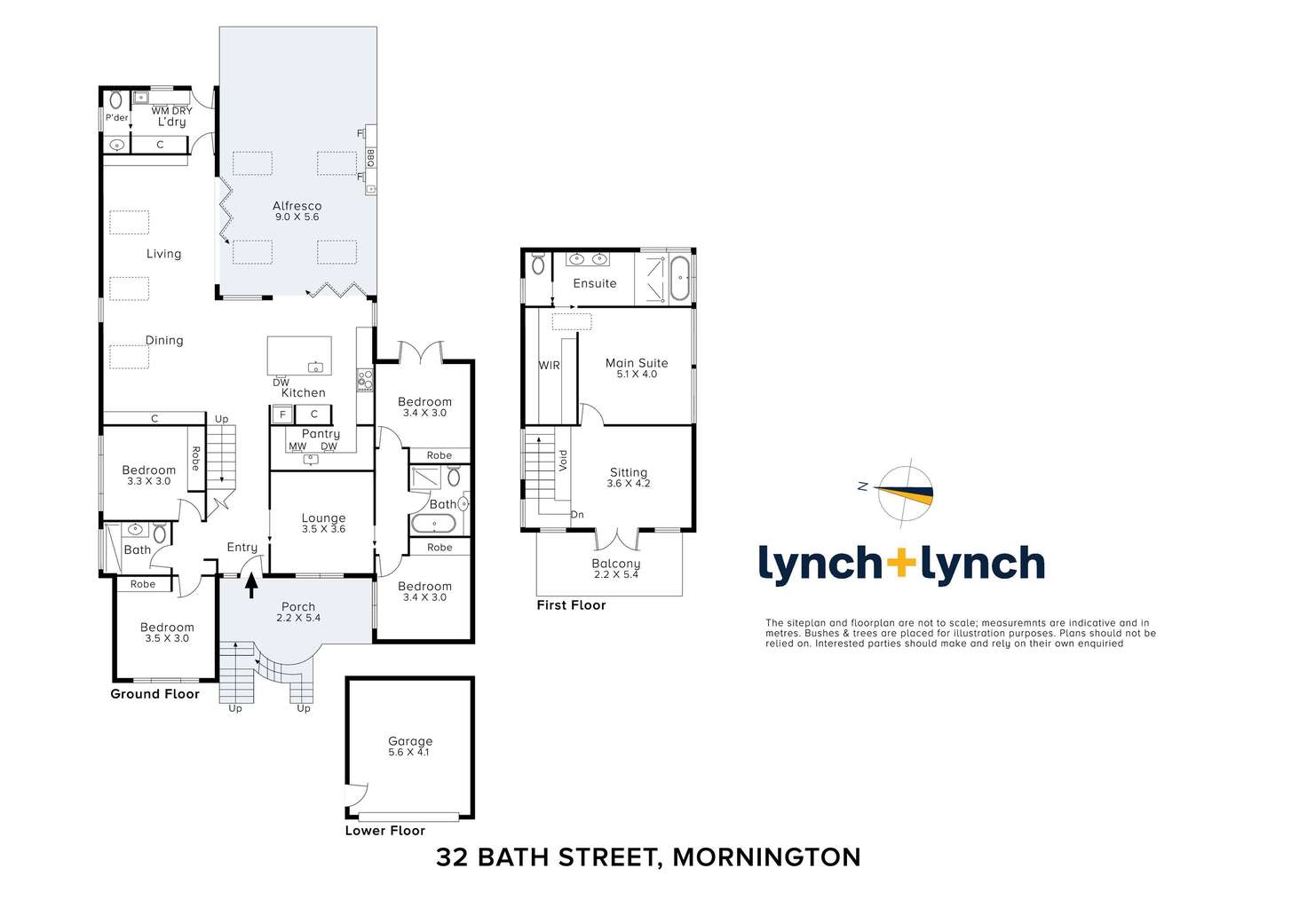 Floorplan of Homely house listing, 32 Bath Street, Mornington VIC 3931