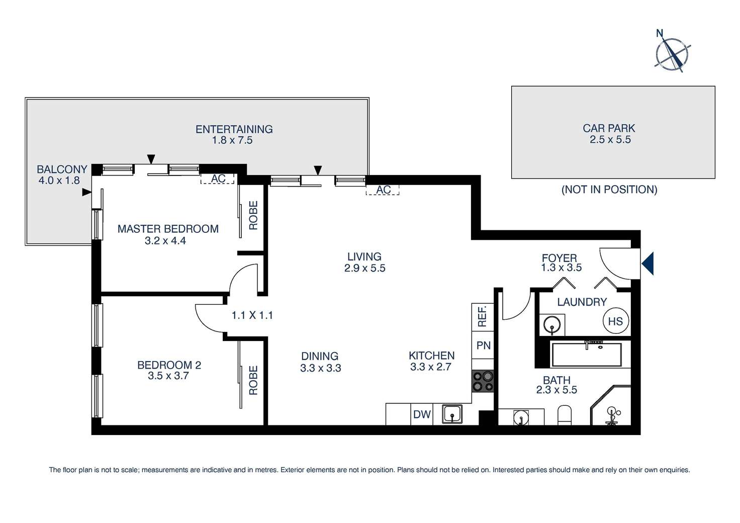 Floorplan of Homely apartment listing, 301/1 Griffiths Street, Blacktown NSW 2148