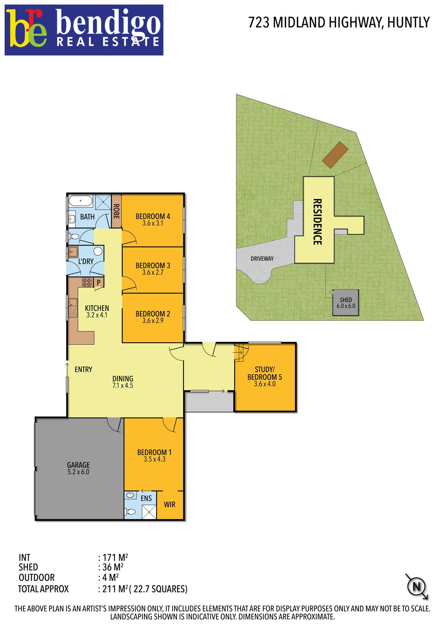 Floorplan of Homely house listing, 723 Midland Highway, Huntly VIC 3551