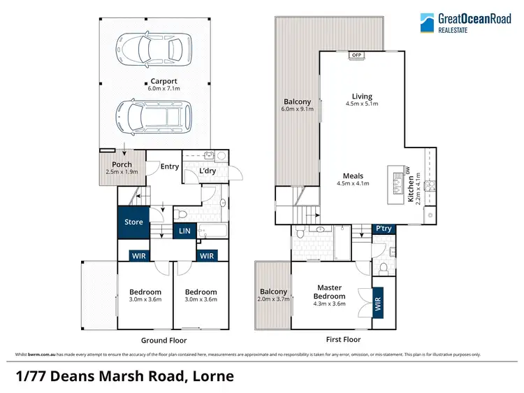 Floorplan of Homely house listing, 1/77 Deans Marsh Road, Lorne VIC 3232