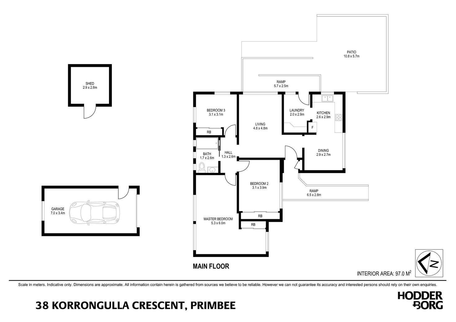 Floorplan of Homely house listing, 38 Korrongulla Crescent, Primbee NSW 2502
