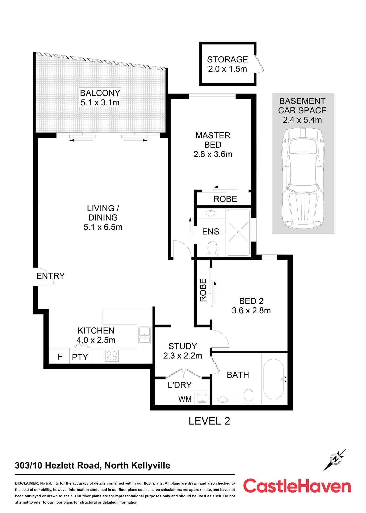 Floorplan of Homely apartment listing, 303/10 Hezlett Road, North Kellyville NSW 2155