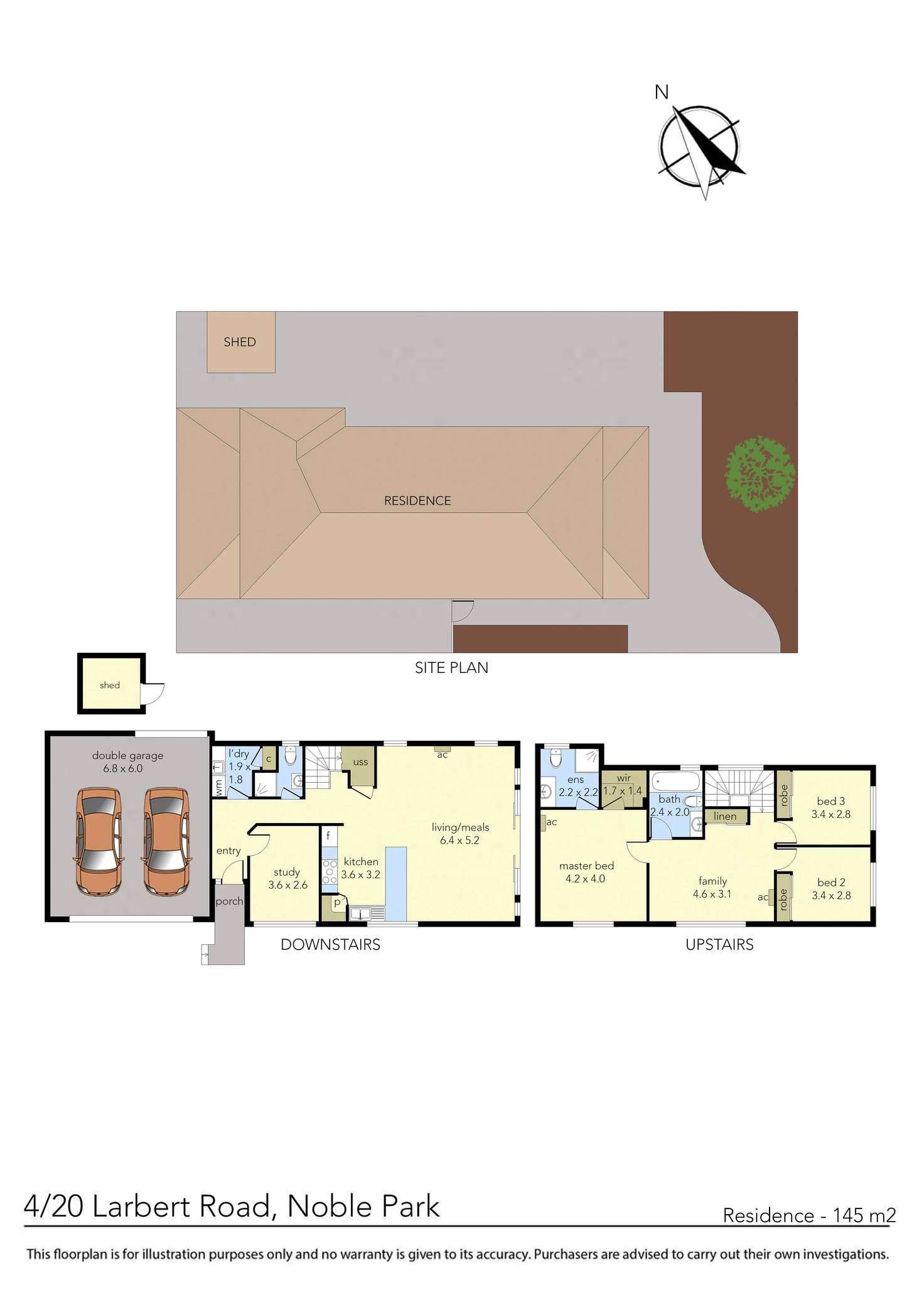 Floorplan of Homely townhouse listing, 4/20 Larbert Road, Noble Park VIC 3174