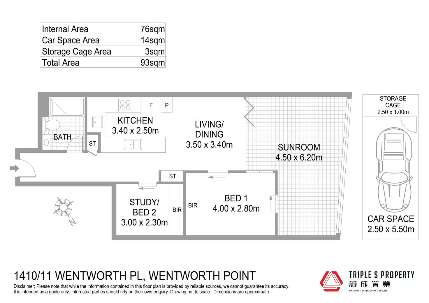 Floorplan of Homely apartment listing, 1410/11 Wentworth Place, Wentworth Point NSW 2127