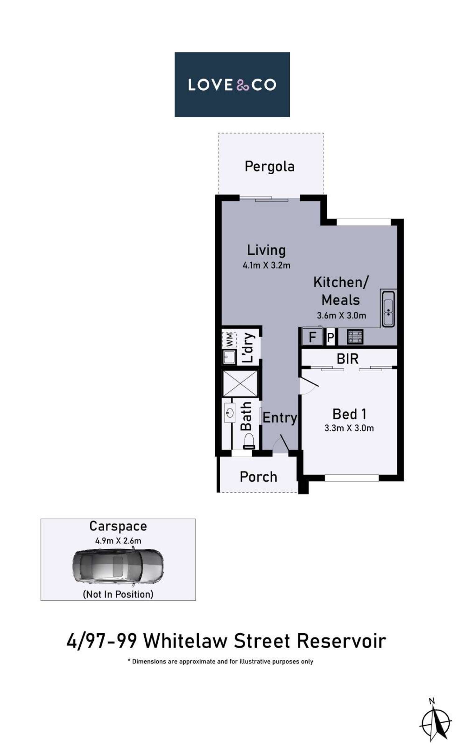 Floorplan of Homely unit listing, 4/97-99 Whitelaw Street, Reservoir VIC 3073