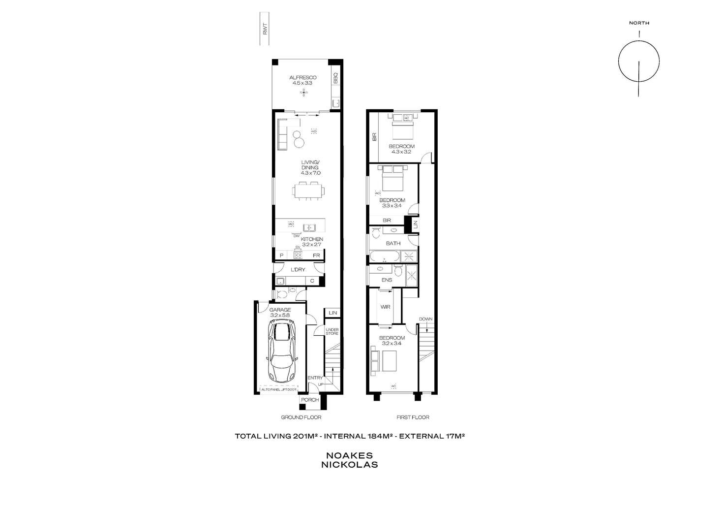 Floorplan of Homely townhouse listing, 5B Avon Street, Kurralta Park SA 5037