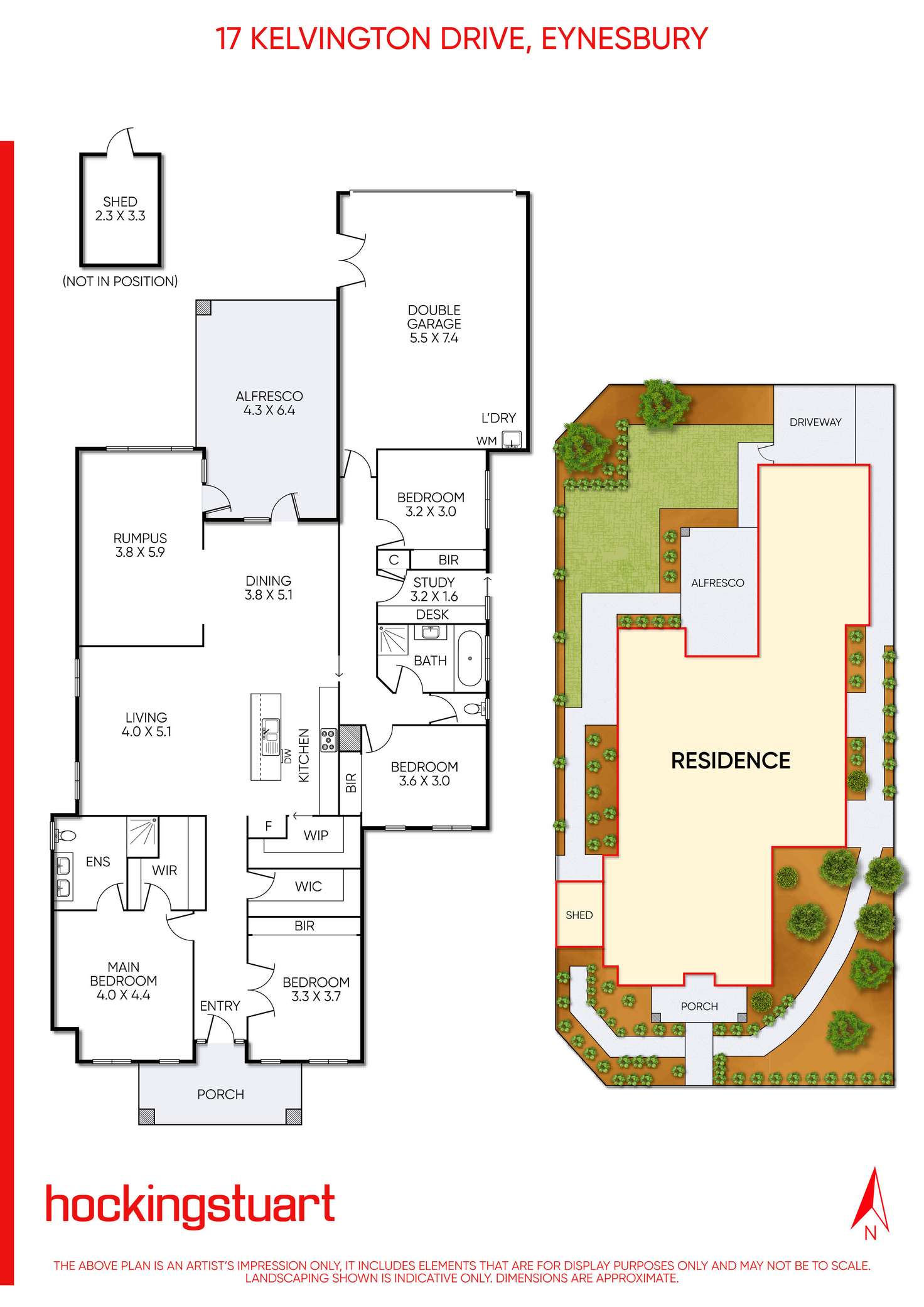 Floorplan of Homely house listing, 17 Kevington Drive, Eynesbury VIC 3338