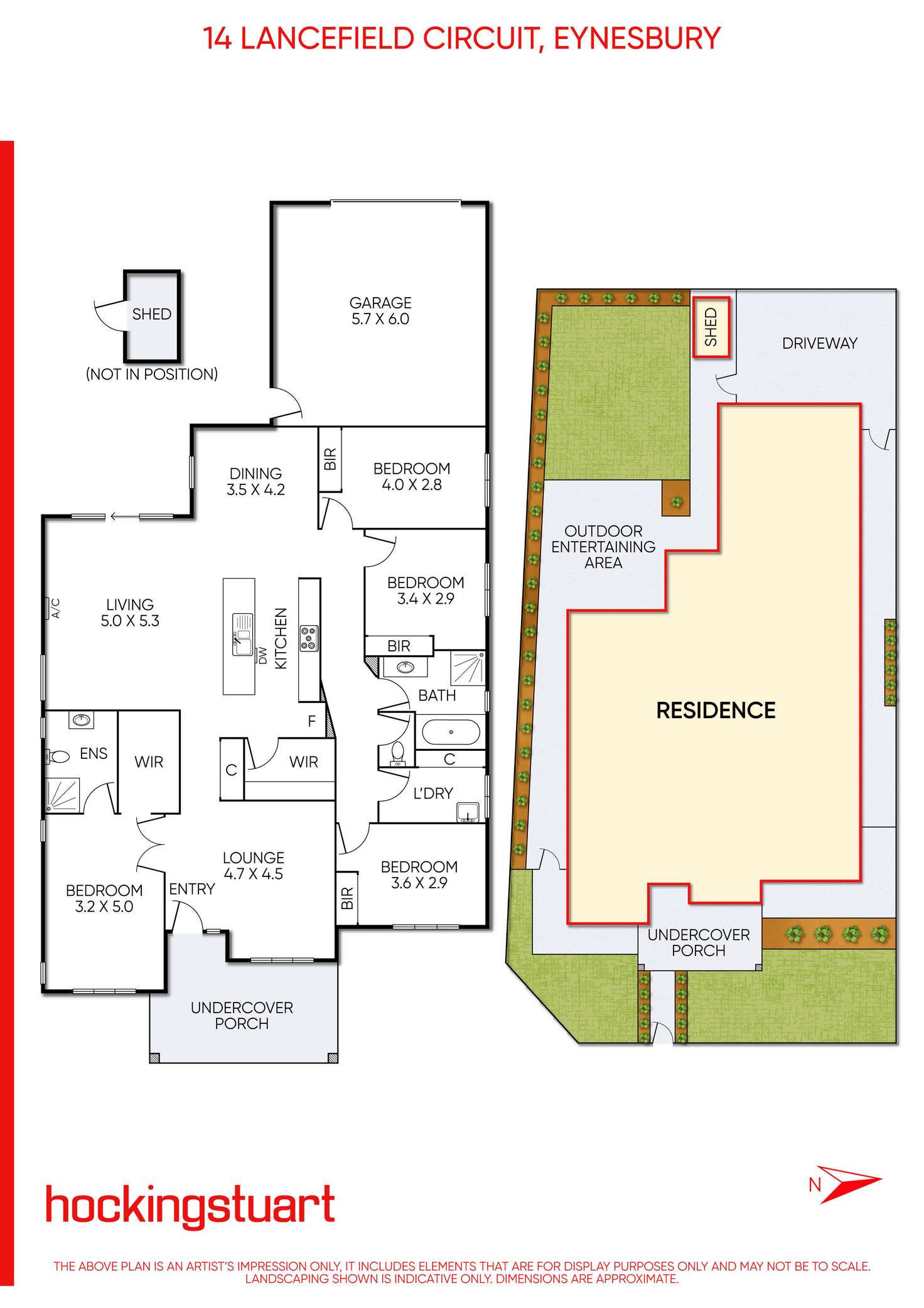 Floorplan of Homely house listing, 14 Lancefield Circuit, Eynesbury VIC 3338