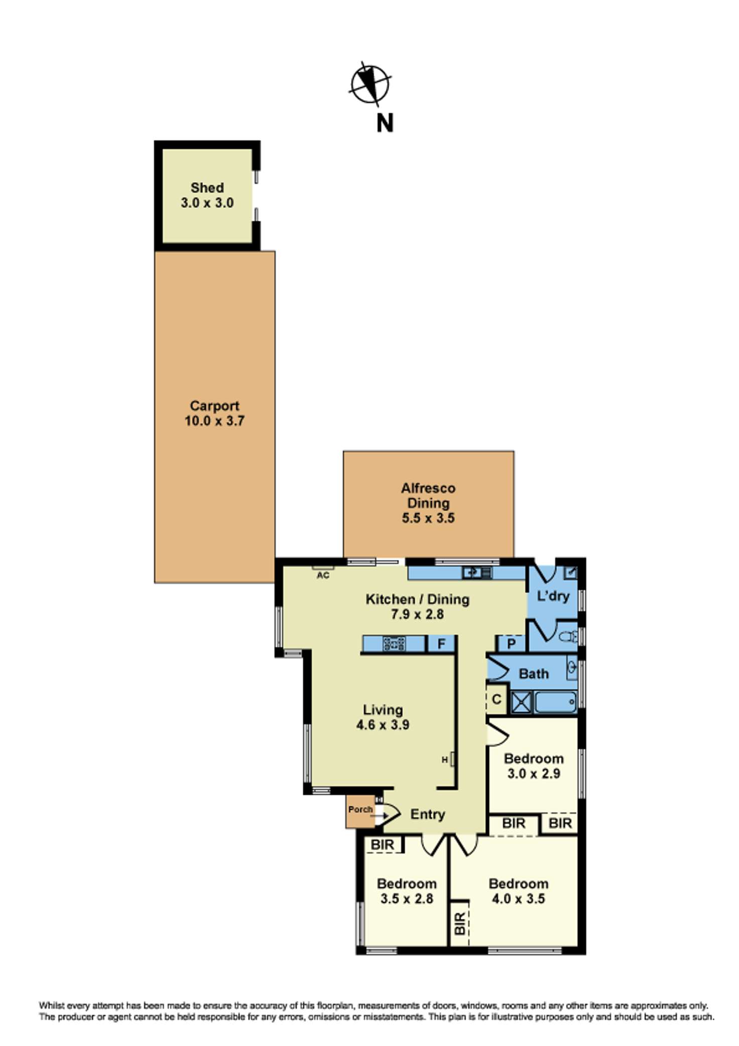 Floorplan of Homely house listing, 9 Hawkins Place, Melton VIC 3337