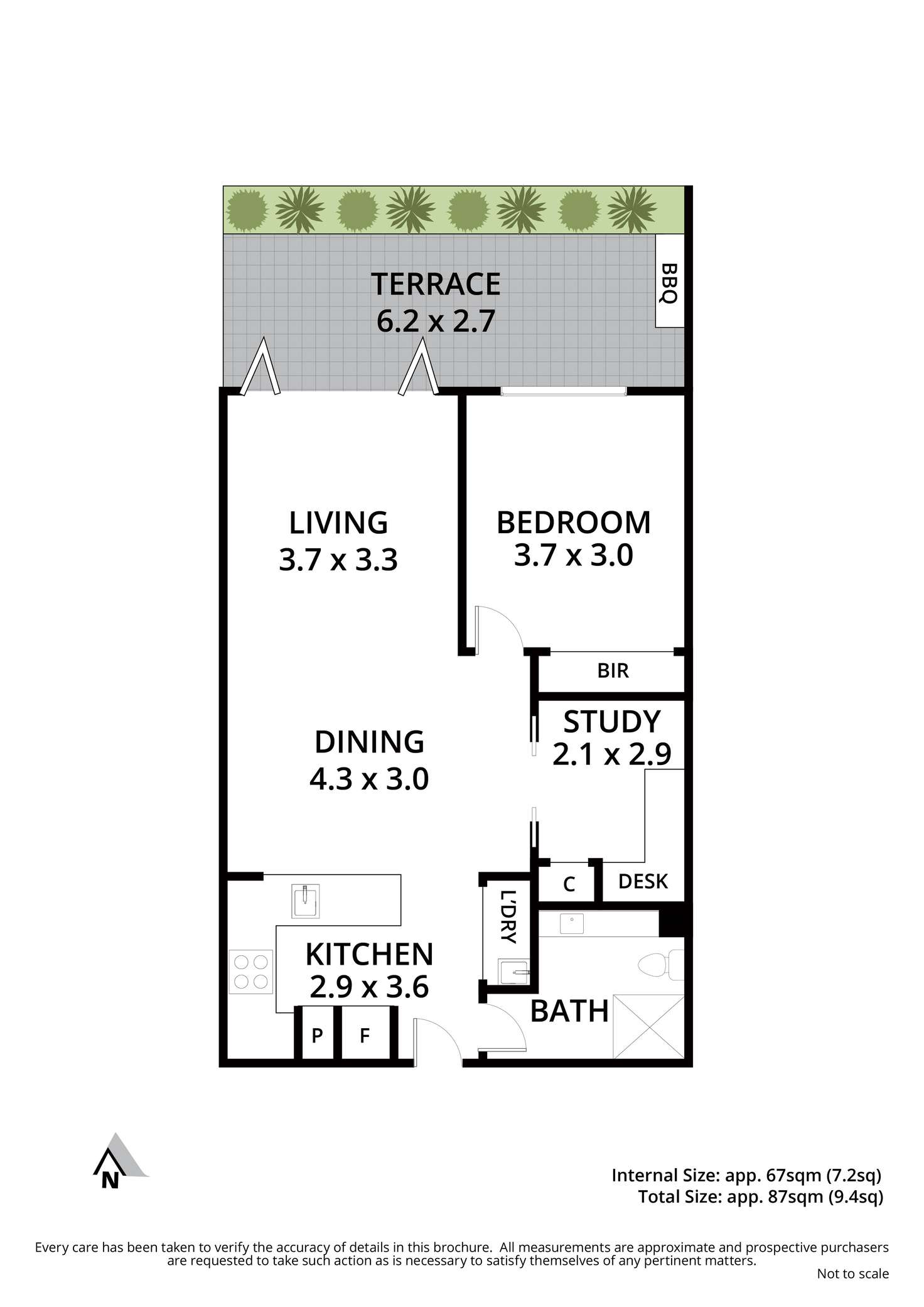 Floorplan of Homely apartment listing, 105/1615 Malvern Road, Glen Iris VIC 3146