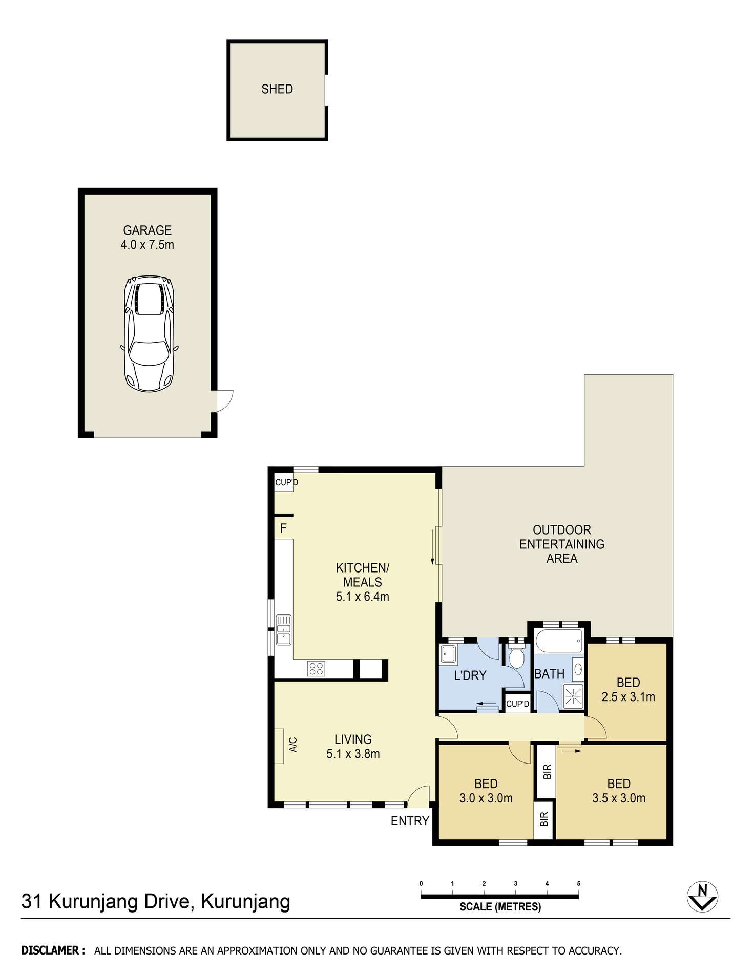 Floorplan of Homely house listing, 31 Kurunjang Drive, Kurunjang VIC 3337