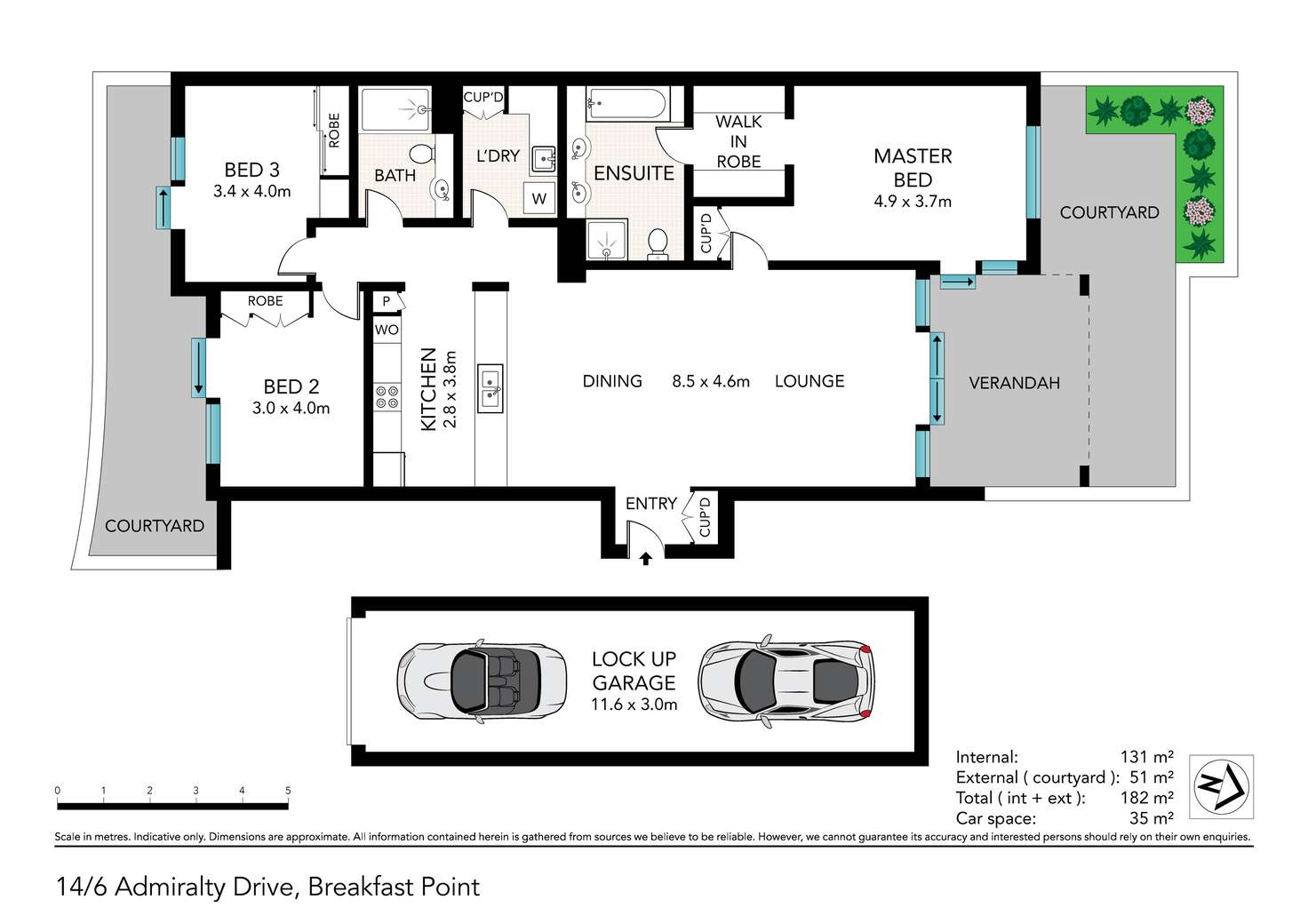 Floorplan of Homely apartment listing, 14/6 Admiralty Drive, Breakfast Point NSW 2137
