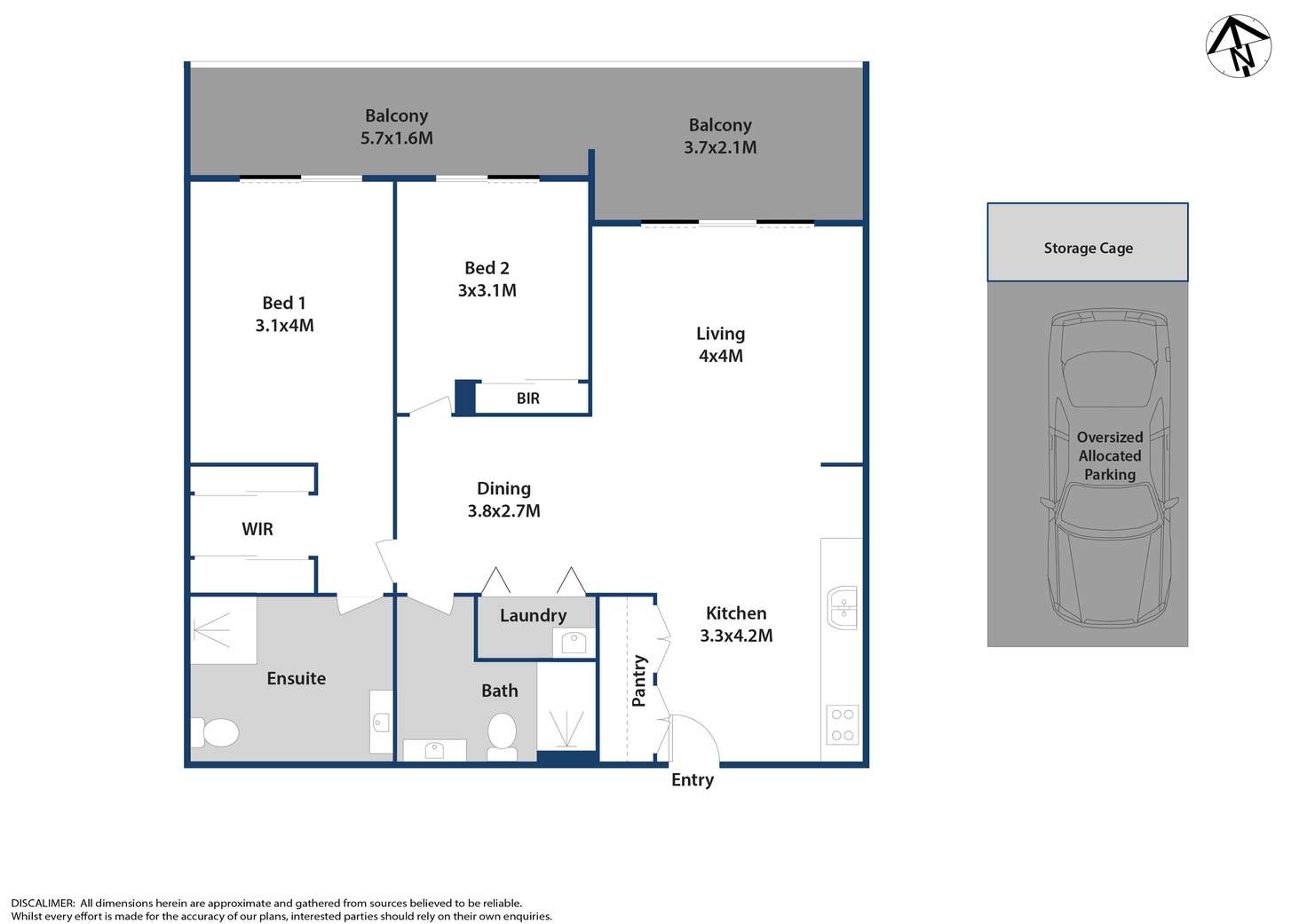 Floorplan of Homely apartment listing, 205/4B Isla Street, Schofields NSW 2762
