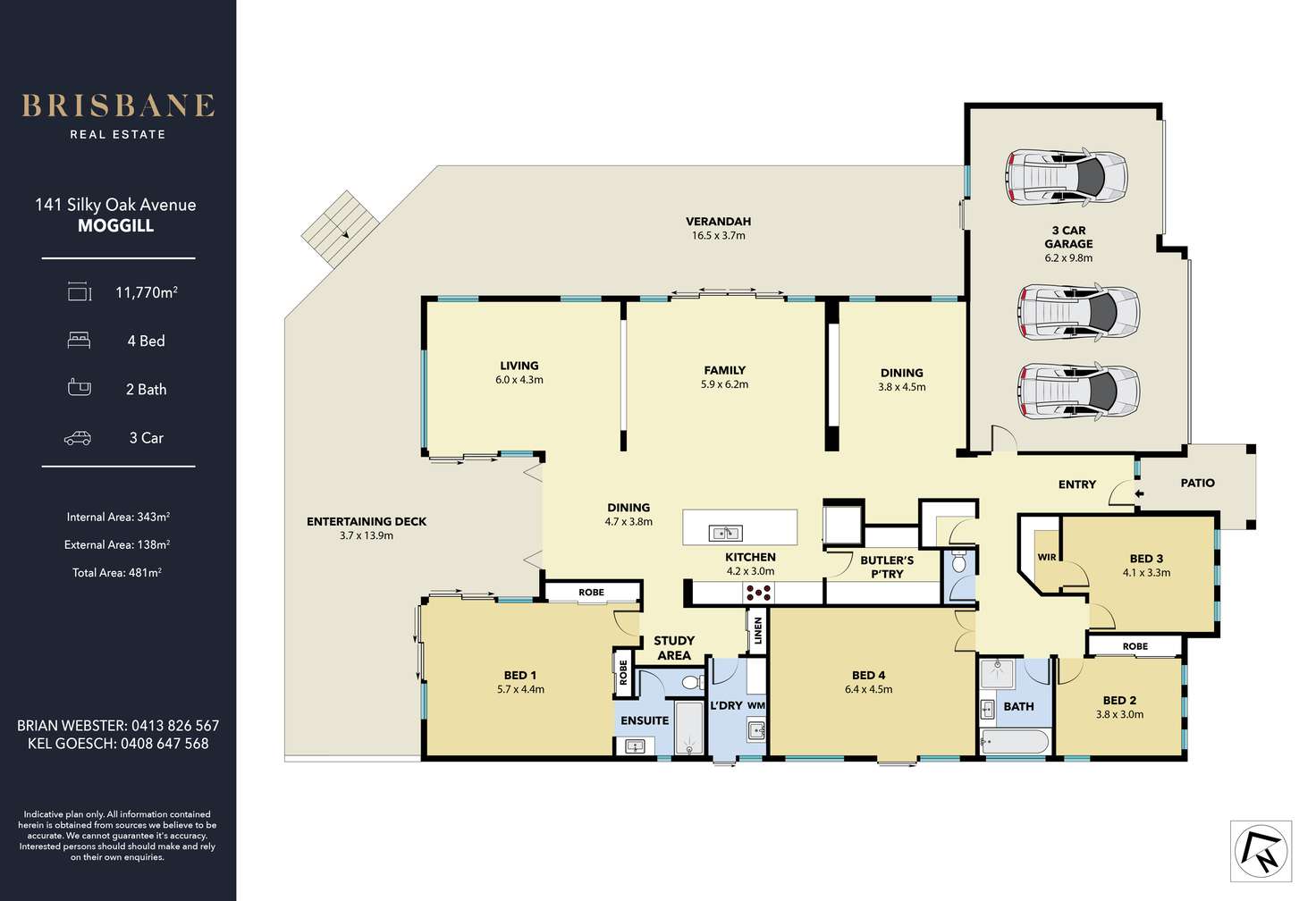 Floorplan of Homely house listing, 141 Silky Oak Avenue, Moggill QLD 4070