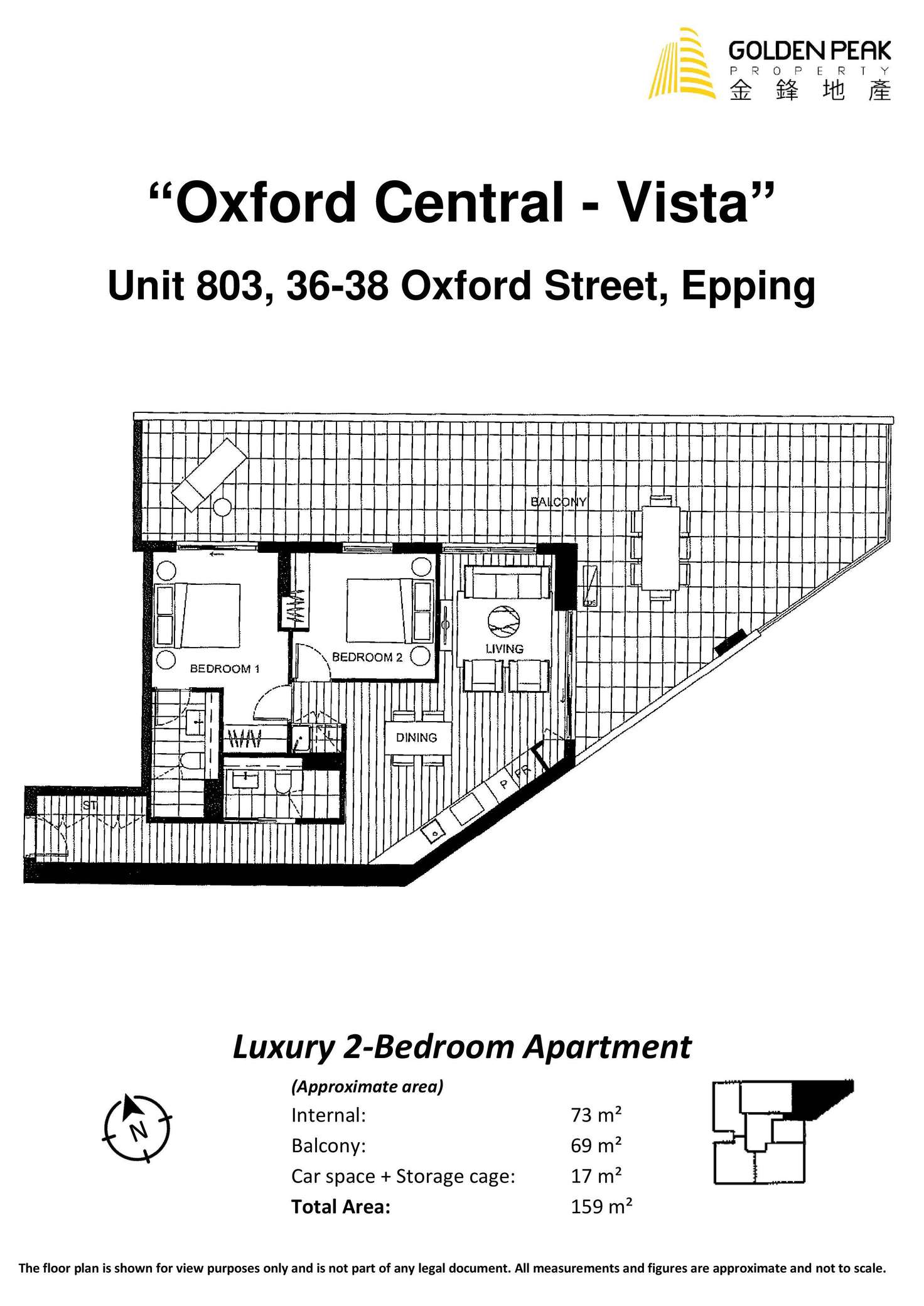 Floorplan of Homely apartment listing, 803/36-38 Oxford Street, Epping NSW 2121