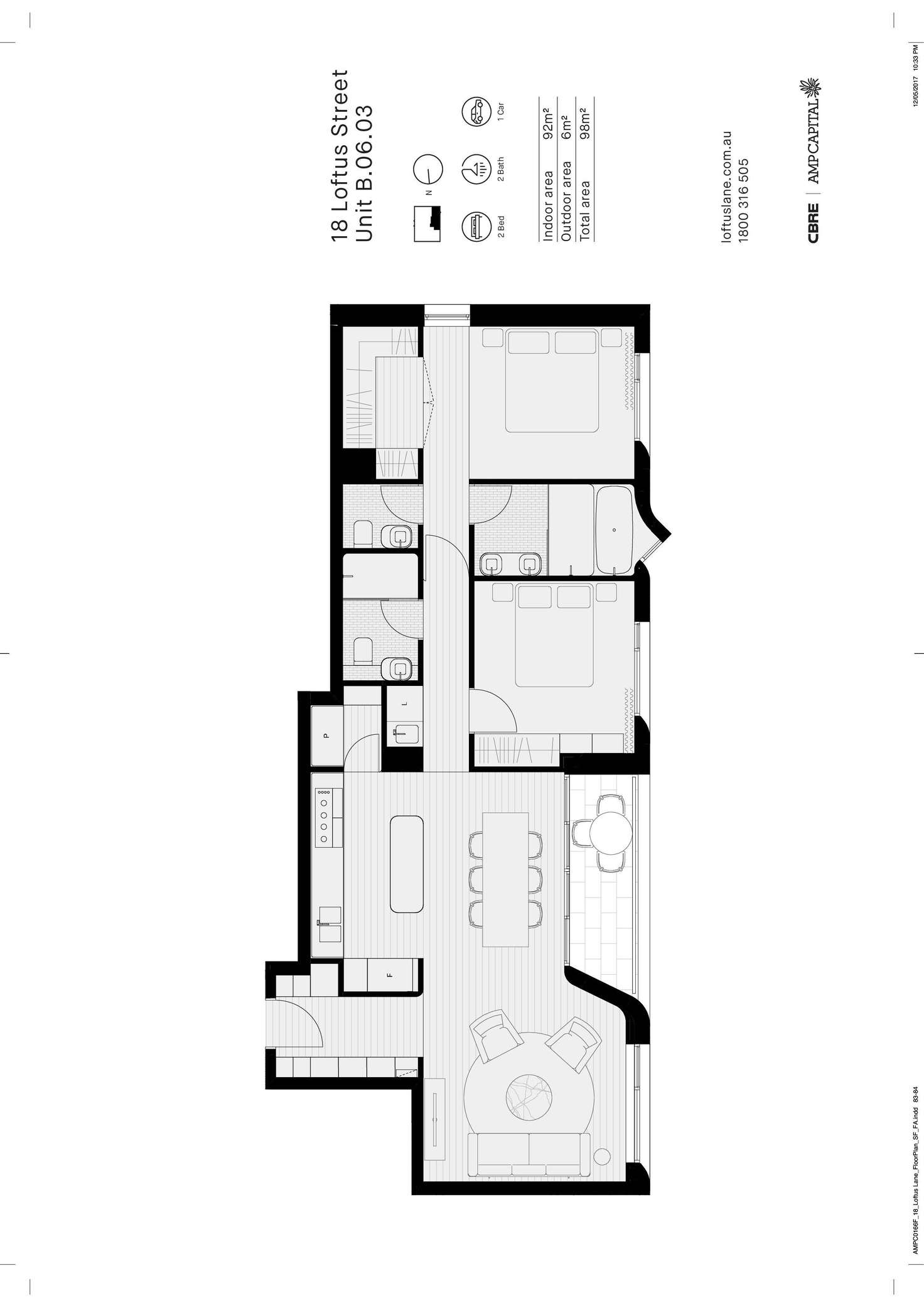 Floorplan of Homely apartment listing, 703/18 Loftus Street, Sydney NSW 2000