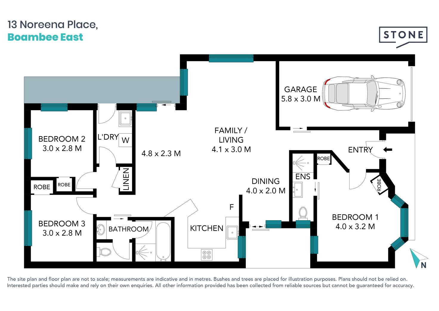 Floorplan of Homely house listing, 13 Noreena Place, Boambee East NSW 2452