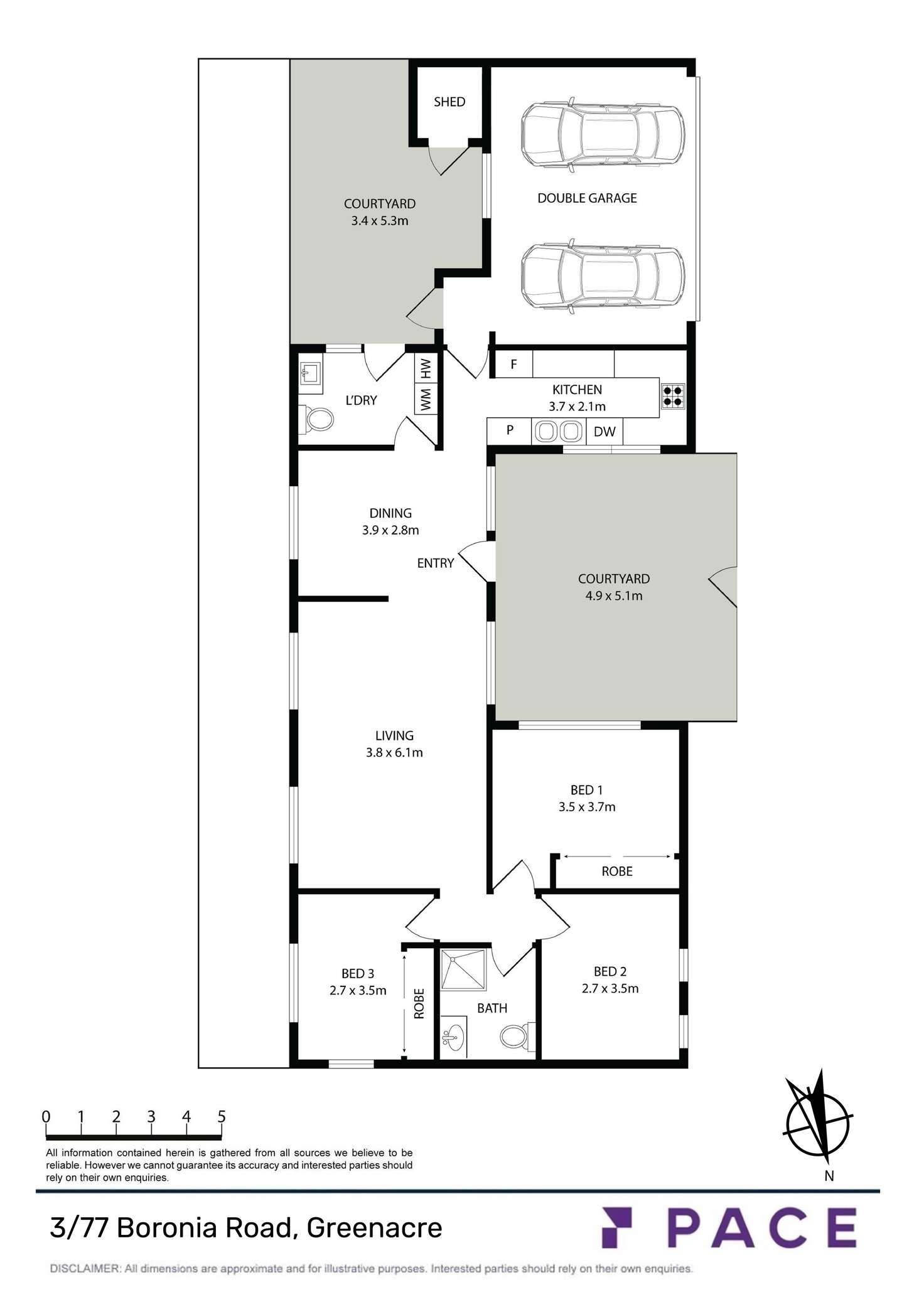 Floorplan of Homely villa listing, 3/77-79 Boronia Road, Greenacre NSW 2190