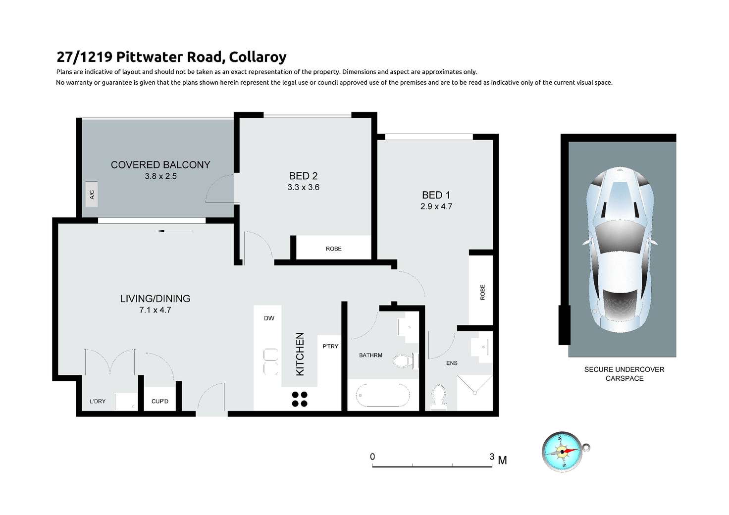 Floorplan of Homely apartment listing, 27/1219-1225 Pittwater Road, Collaroy NSW 2097
