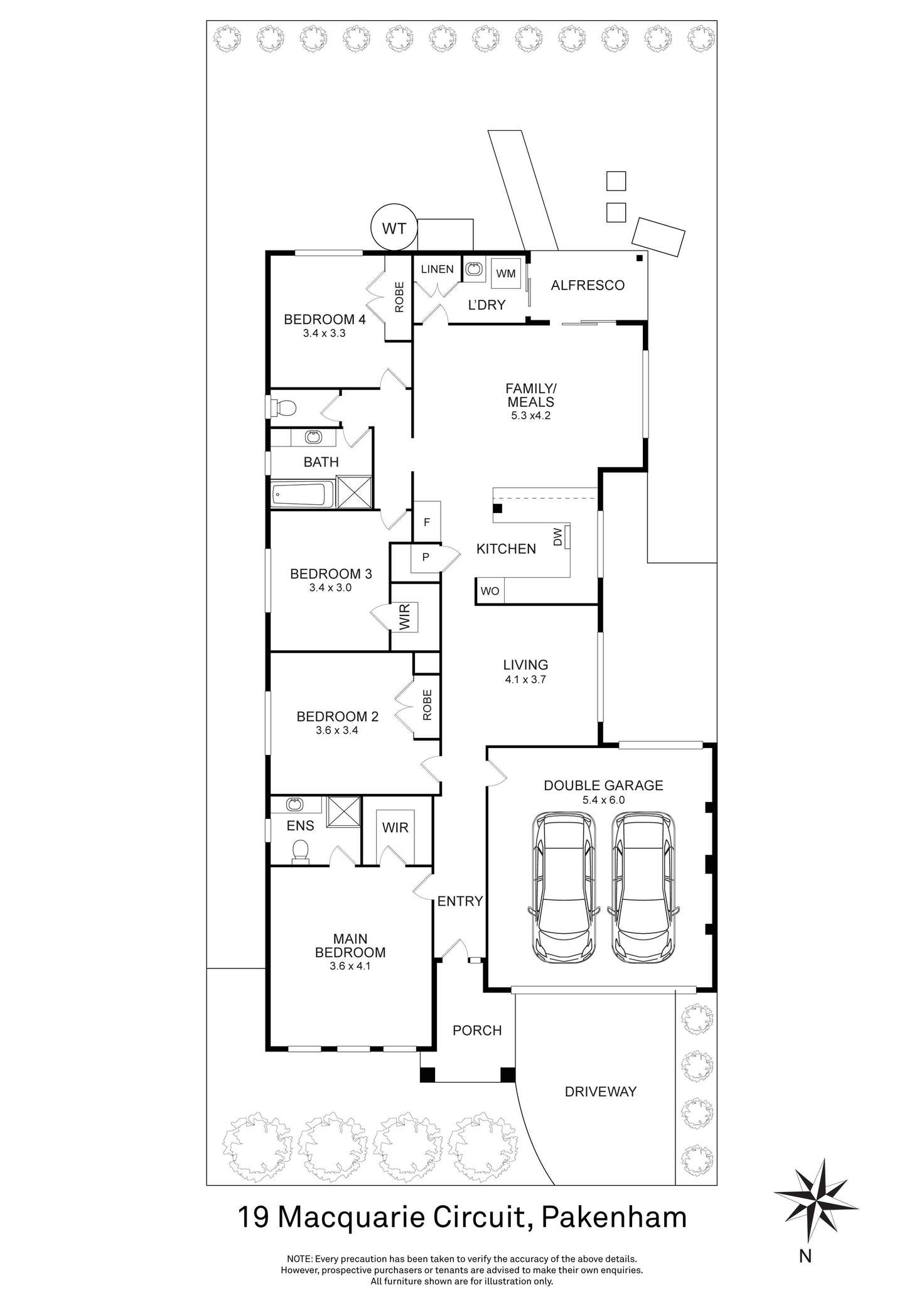 Floorplan of Homely house listing, 19 Macquarie Circuit, Pakenham VIC 3810