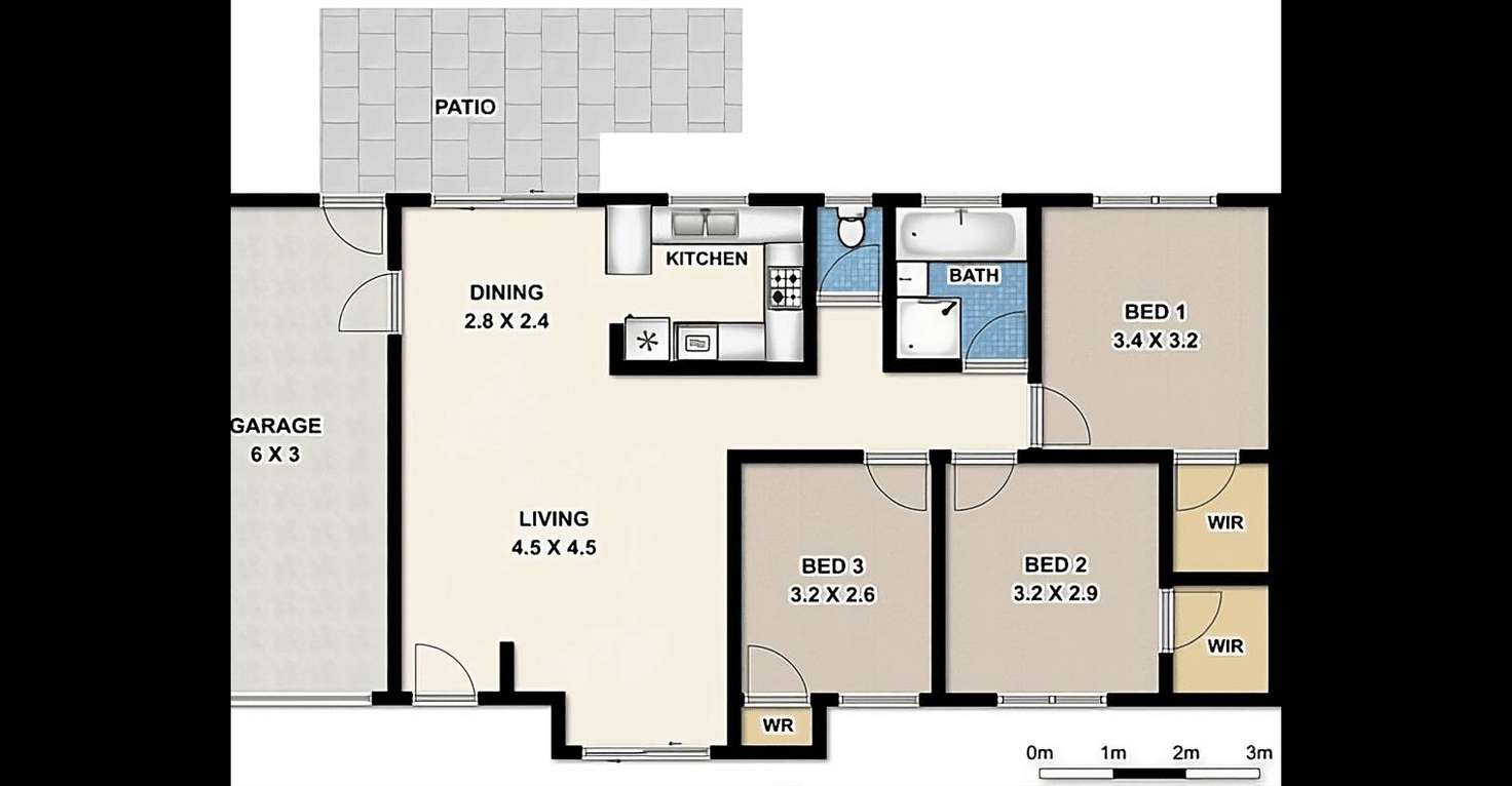 Floorplan of Homely townhouse listing, 26/48 Cyclades Crescent, Currumbin Waters QLD 4223