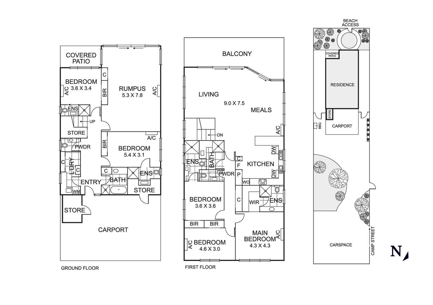 Floorplan of Homely house listing, 44 Camp Street, Chelsea VIC 3196