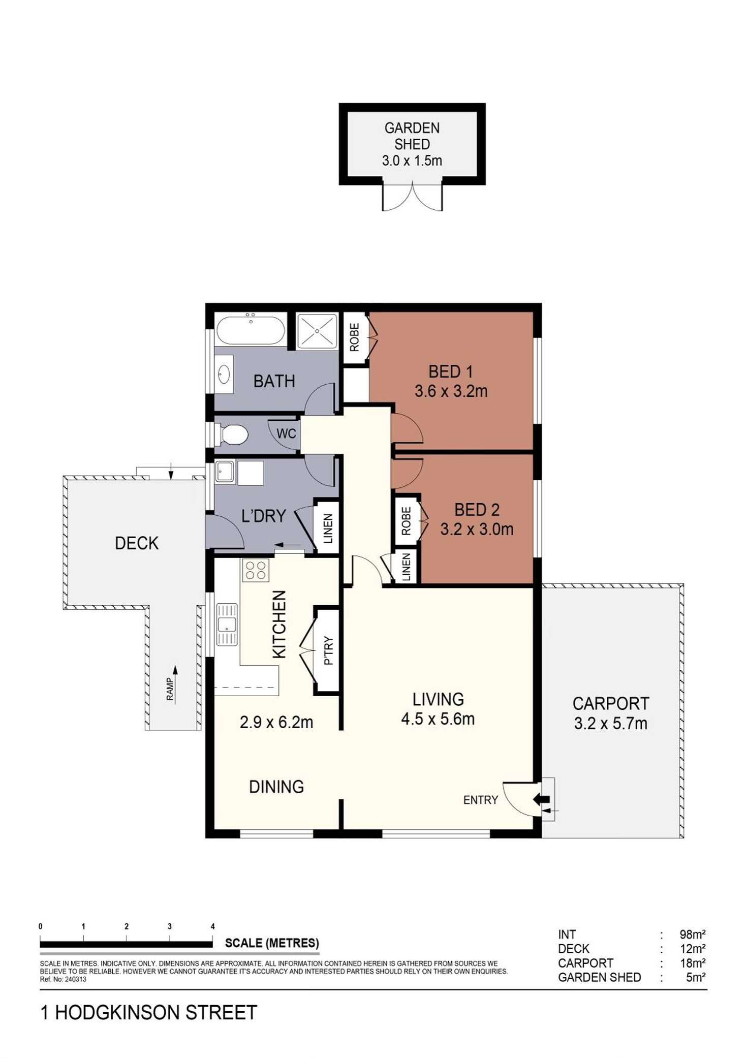 Floorplan of Homely house listing, 1 Hodgkinson Street, Kennington VIC 3550