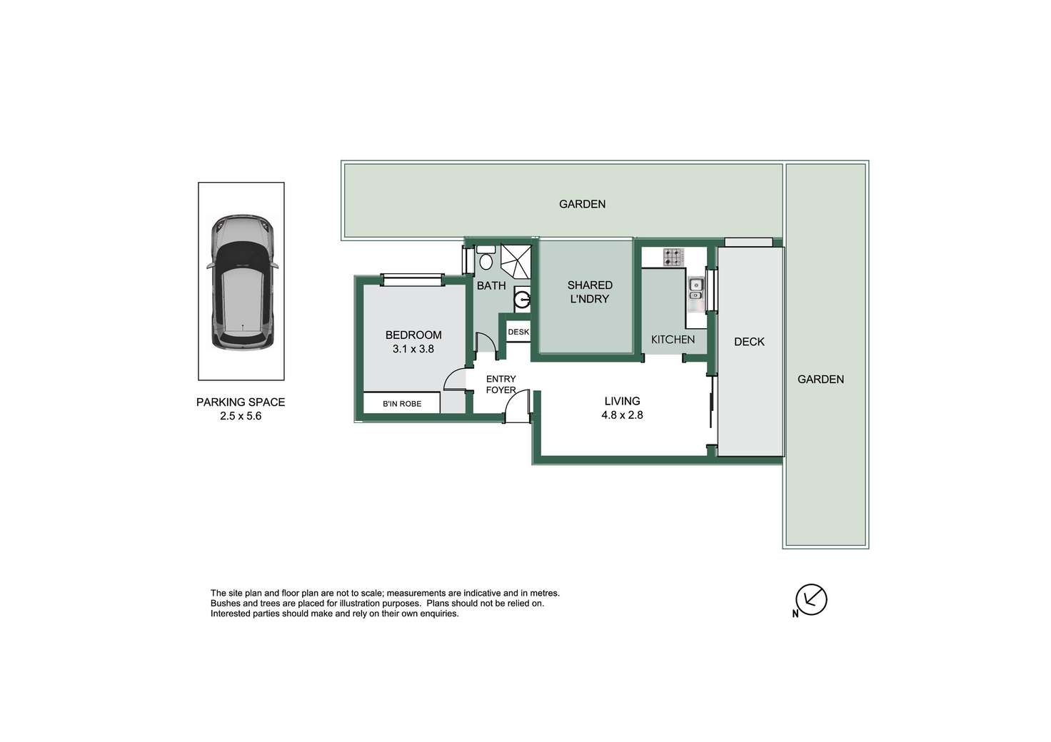 Floorplan of Homely unit listing, 1/129 Queenscliff Road, Queenscliff NSW 2096