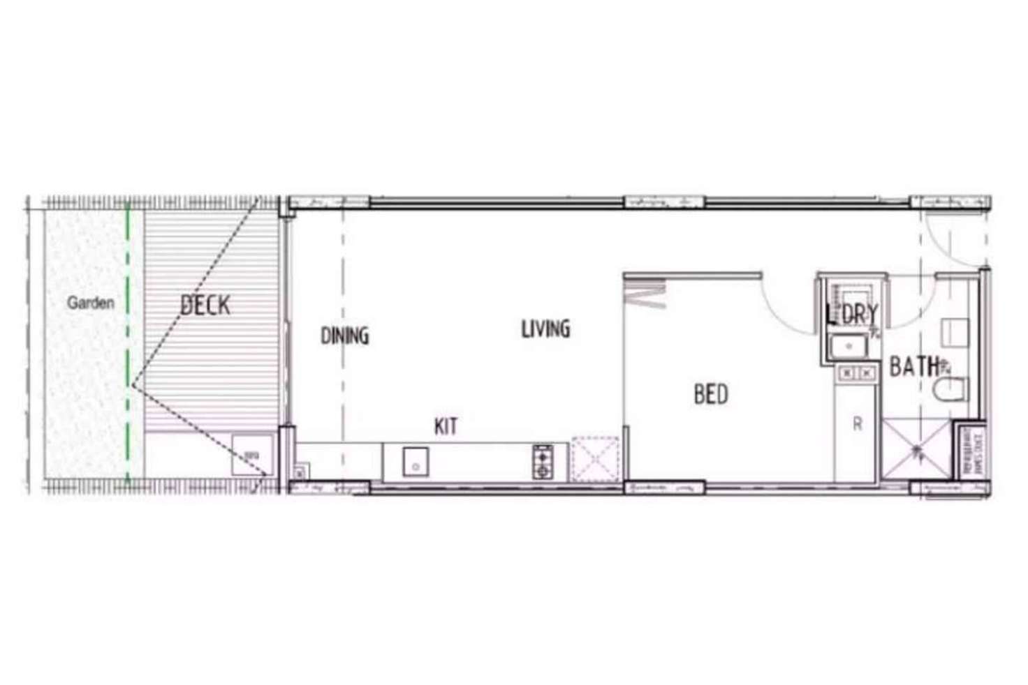 Floorplan of Homely apartment listing, G04/1-3 Robey Street, Maroubra NSW 2035
