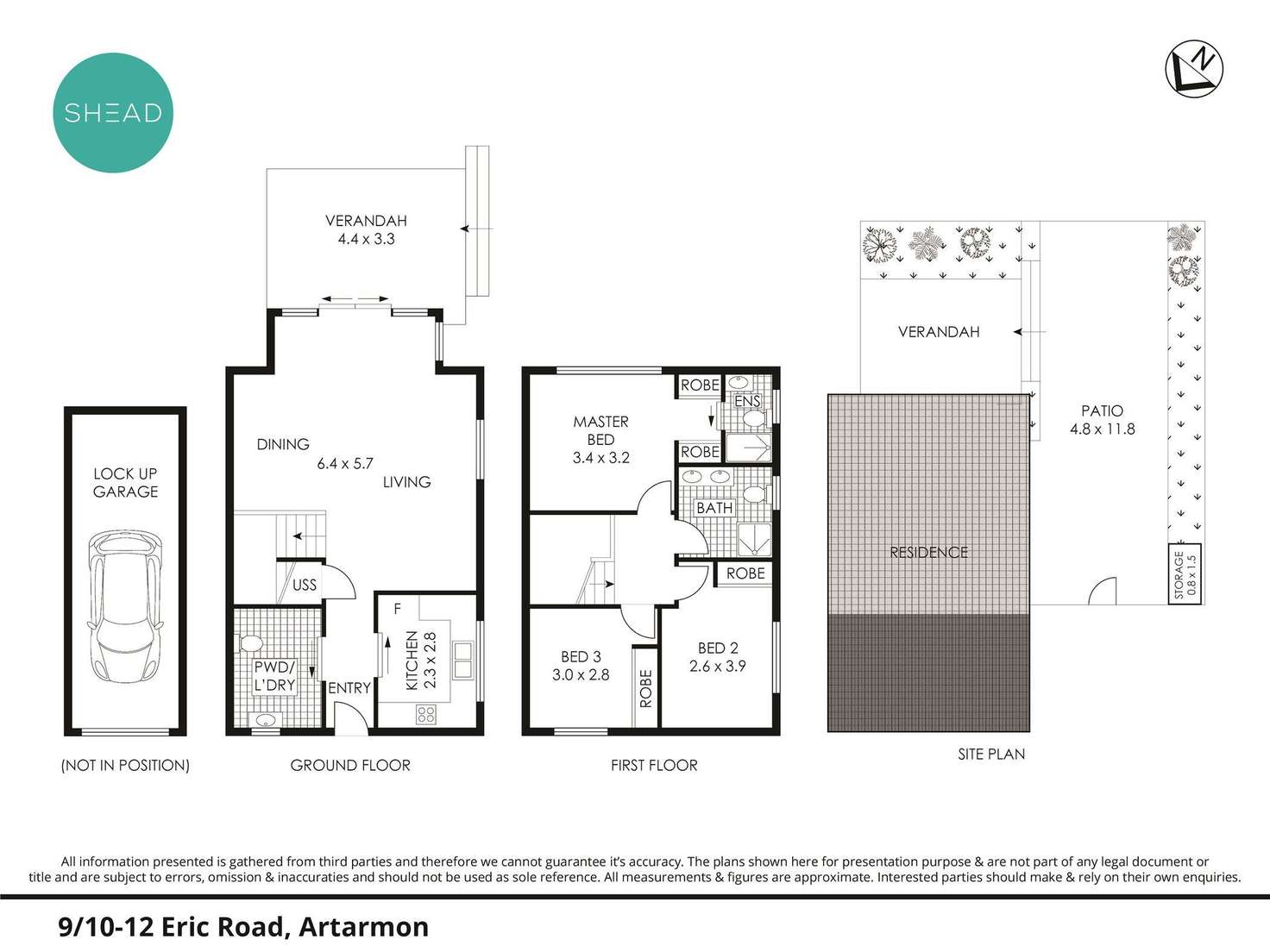 Floorplan of Homely townhouse listing, 9/10-12 Eric Road, Artarmon NSW 2064
