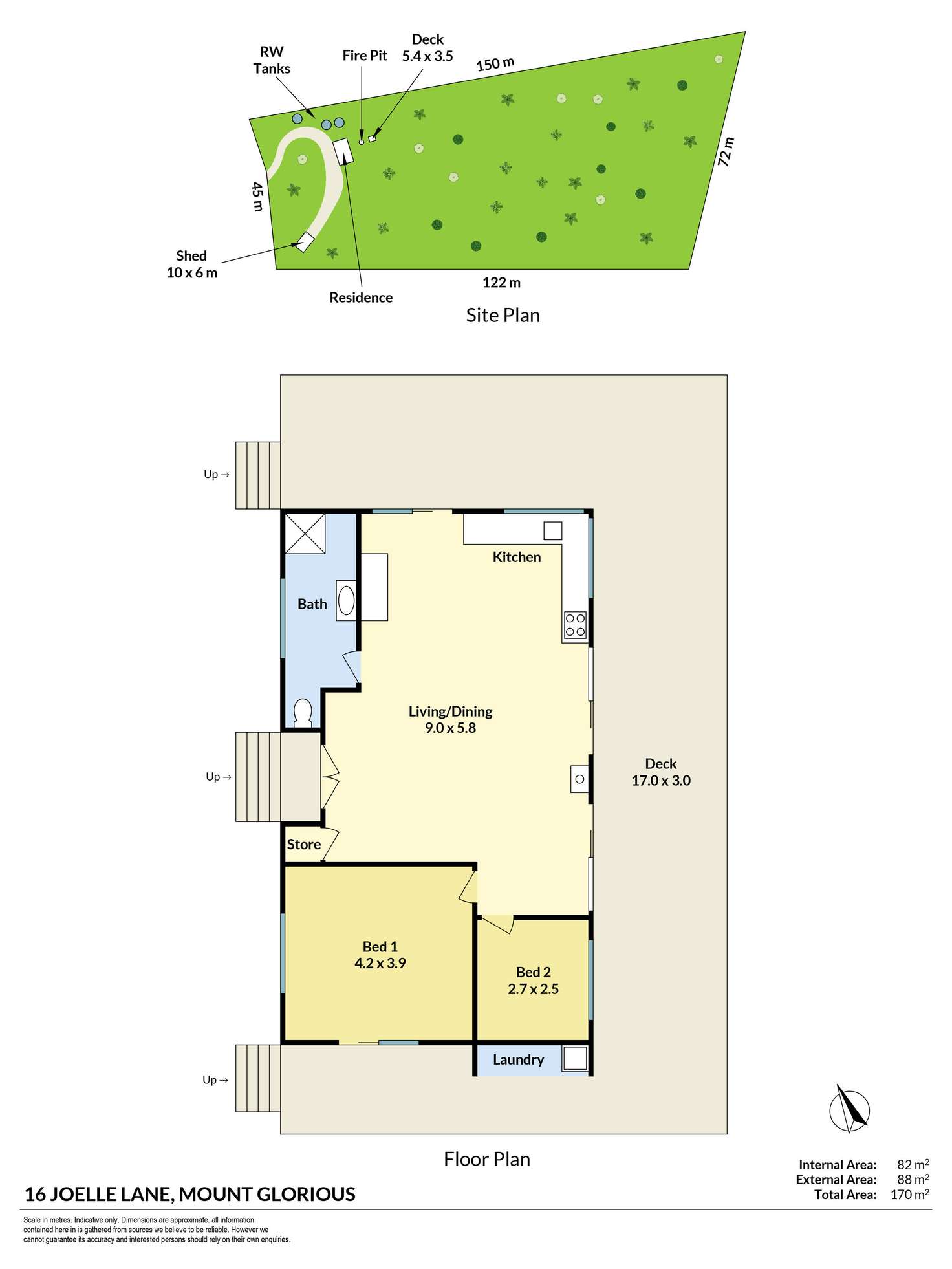 Floorplan of Homely house listing, 16 Joelle Lane, Mount Glorious QLD 4520
