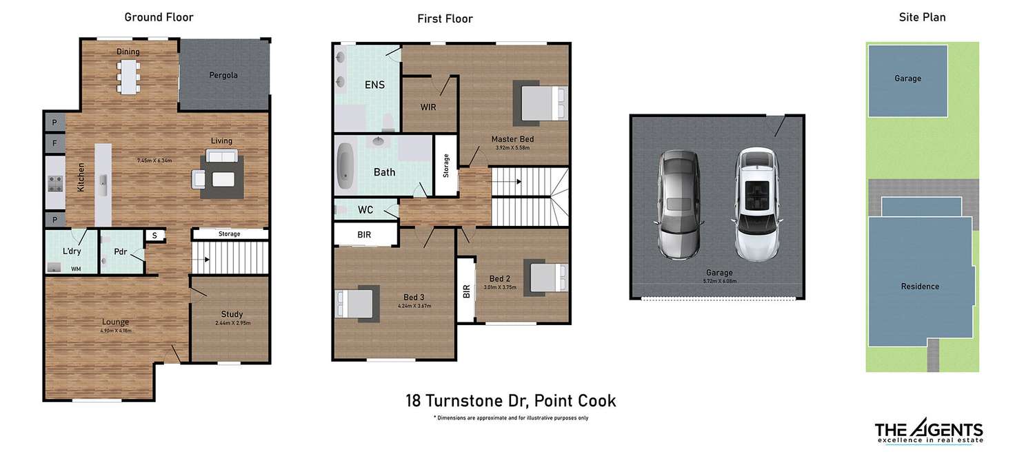 Floorplan of Homely house listing, 18 Turnstone Drive, Point Cook VIC 3030