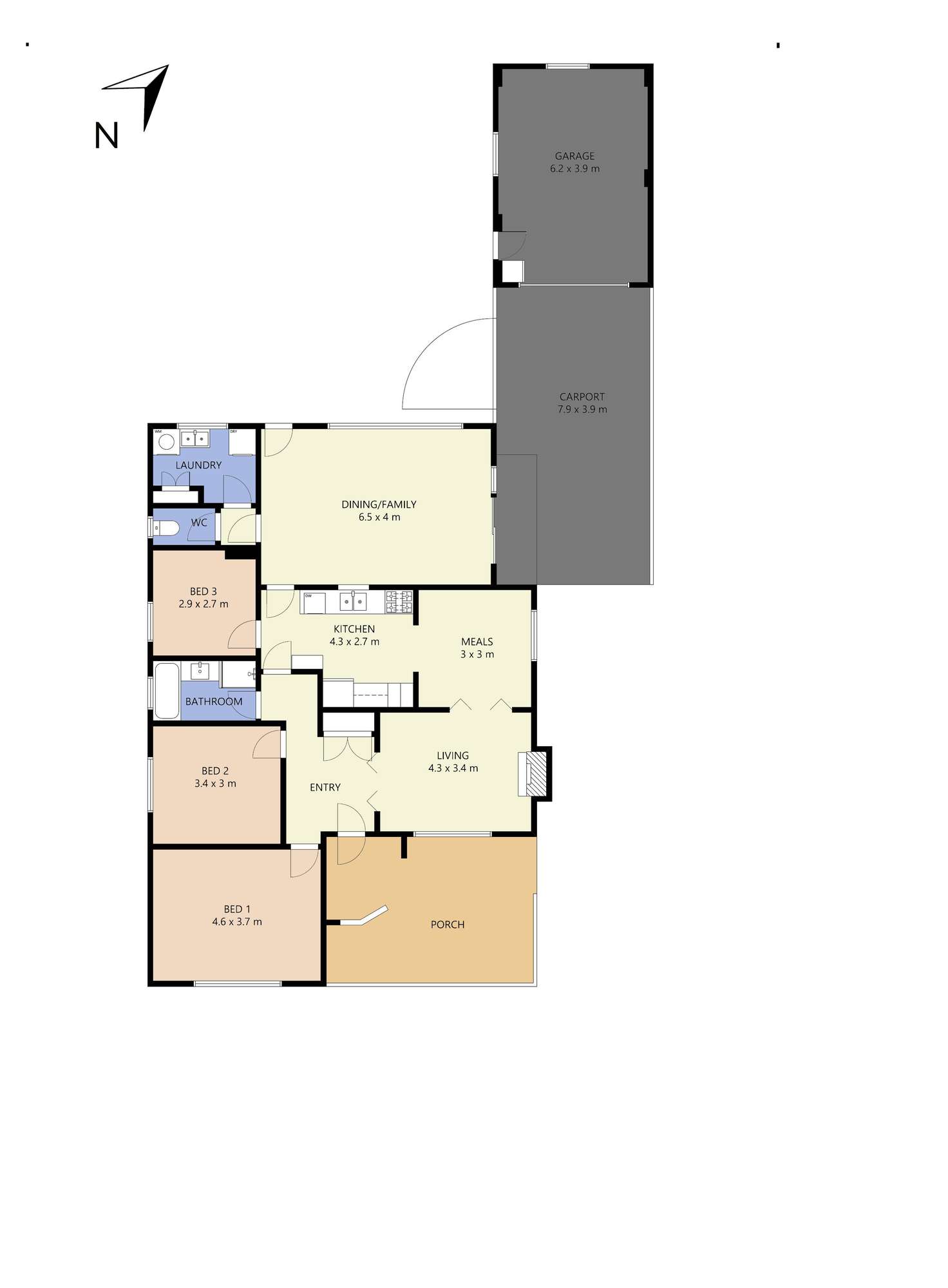 Floorplan of Homely house listing, 18 Balding Avenue, Werribee VIC 3030