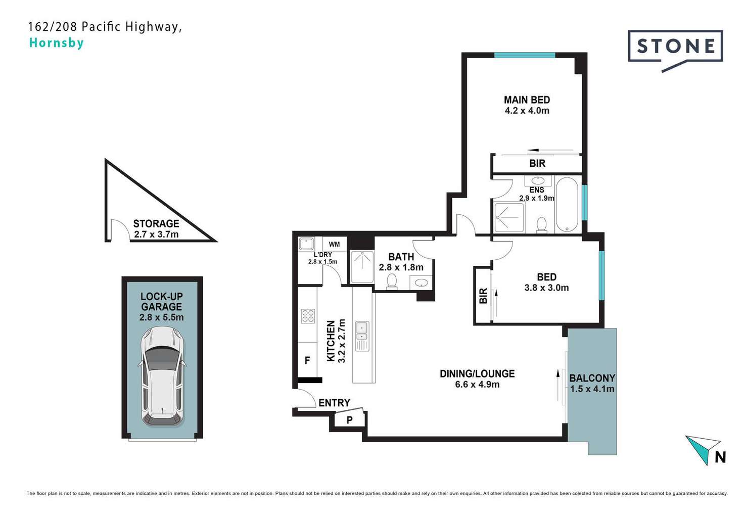 Floorplan of Homely apartment listing, 162/208-226 Pacific Highway, Hornsby NSW 2077