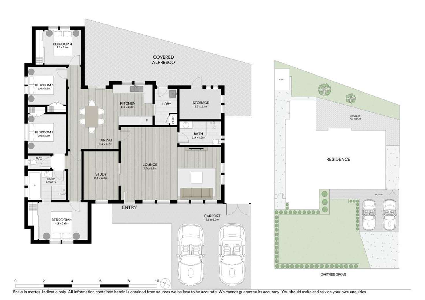 Floorplan of Homely house listing, 4 Oaktree Grove, Prospect NSW 2148
