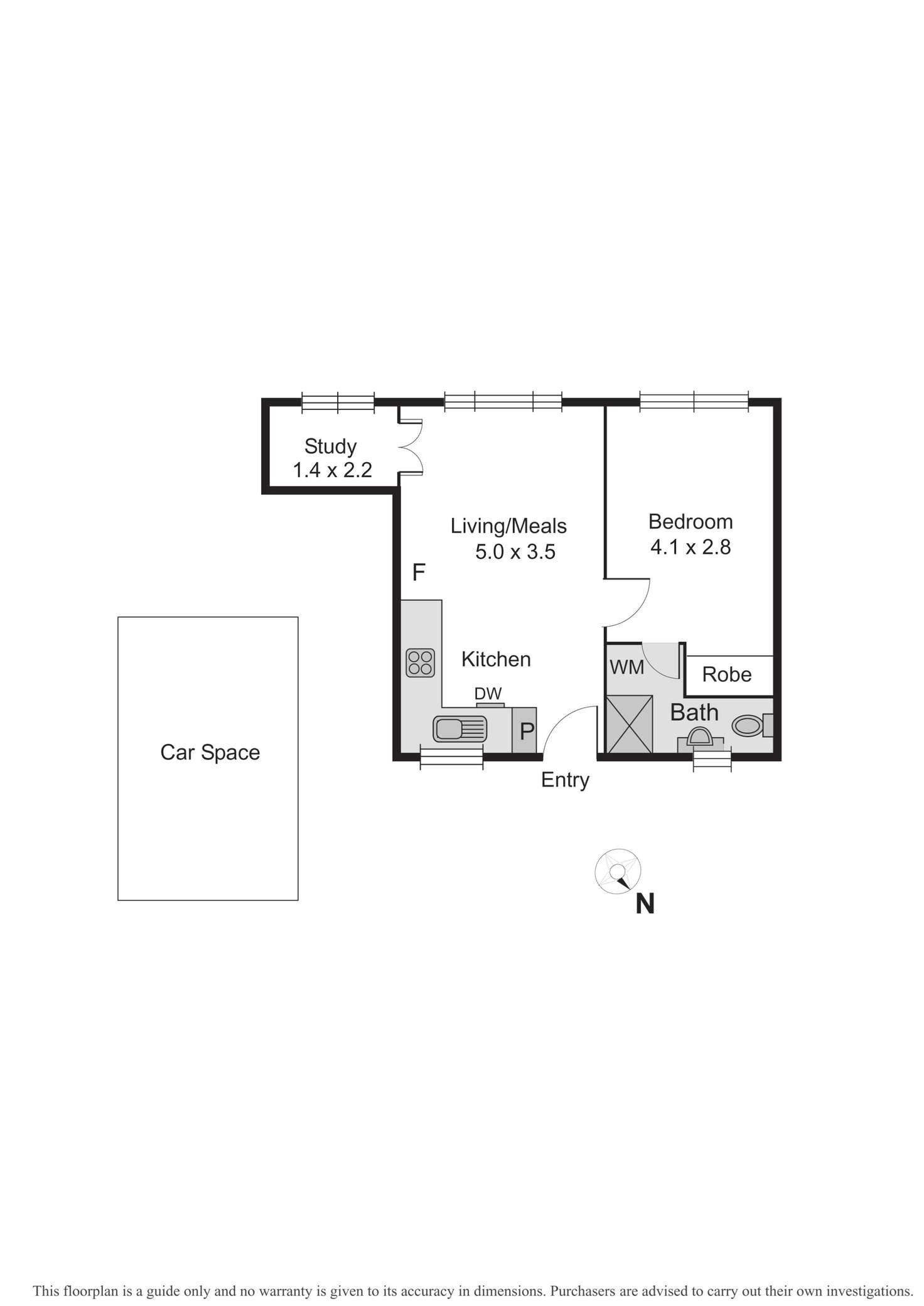 Floorplan of Homely apartment listing, 13/18 Scott Street, Elwood VIC 3184