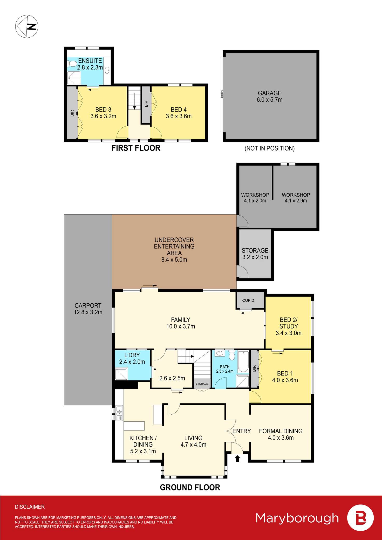 Floorplan of Homely house listing, 14 Hilton Street, Maryborough VIC 3465