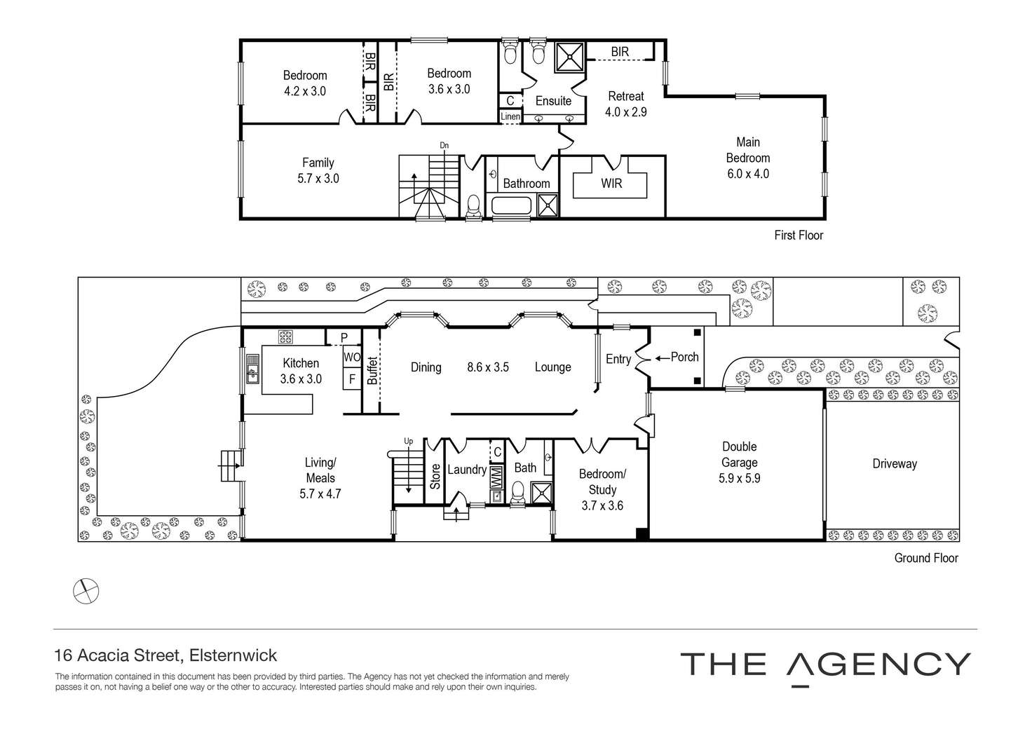 Floorplan of Homely house listing, 16 Acacia Street, Elsternwick VIC 3185